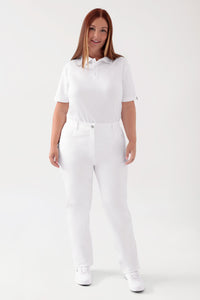 COMFY FLEX 5-Pocket Hose Damen - gerades Bein weiss