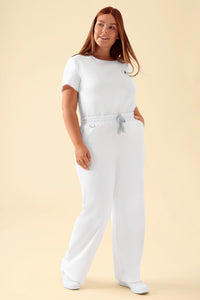KAERE Hose Damen - weites Bein weiss