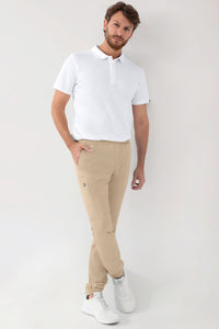 GREEN Stretch Hose Herren - Jogpants Style sand