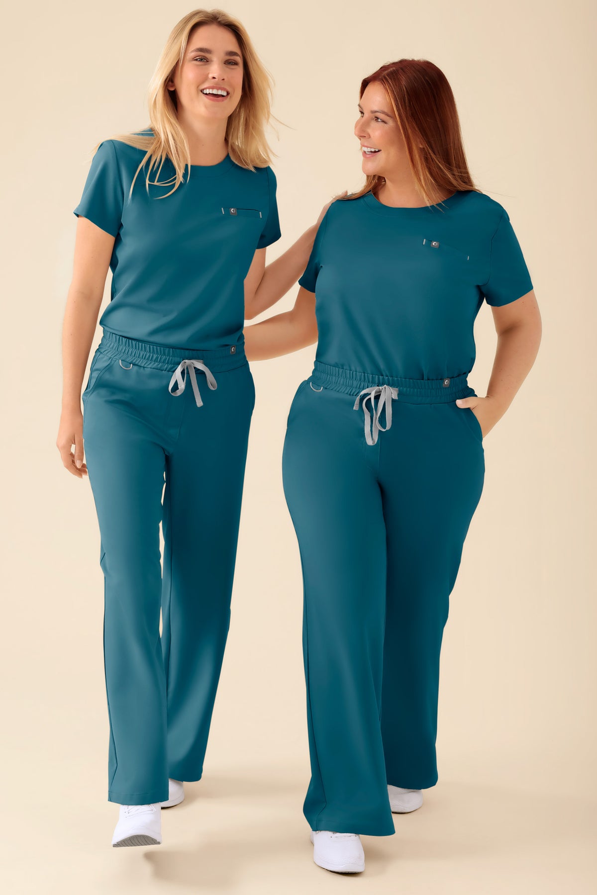 KAERE Hose Damen - weites Bein petrol, Vue de face