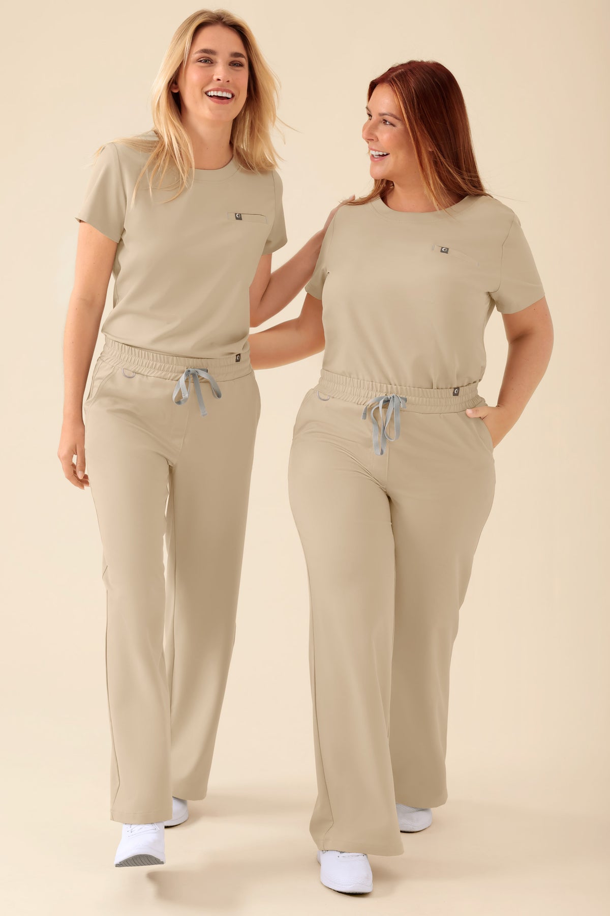 KAERE Hose Damen - weites Bein sand, Vue de face