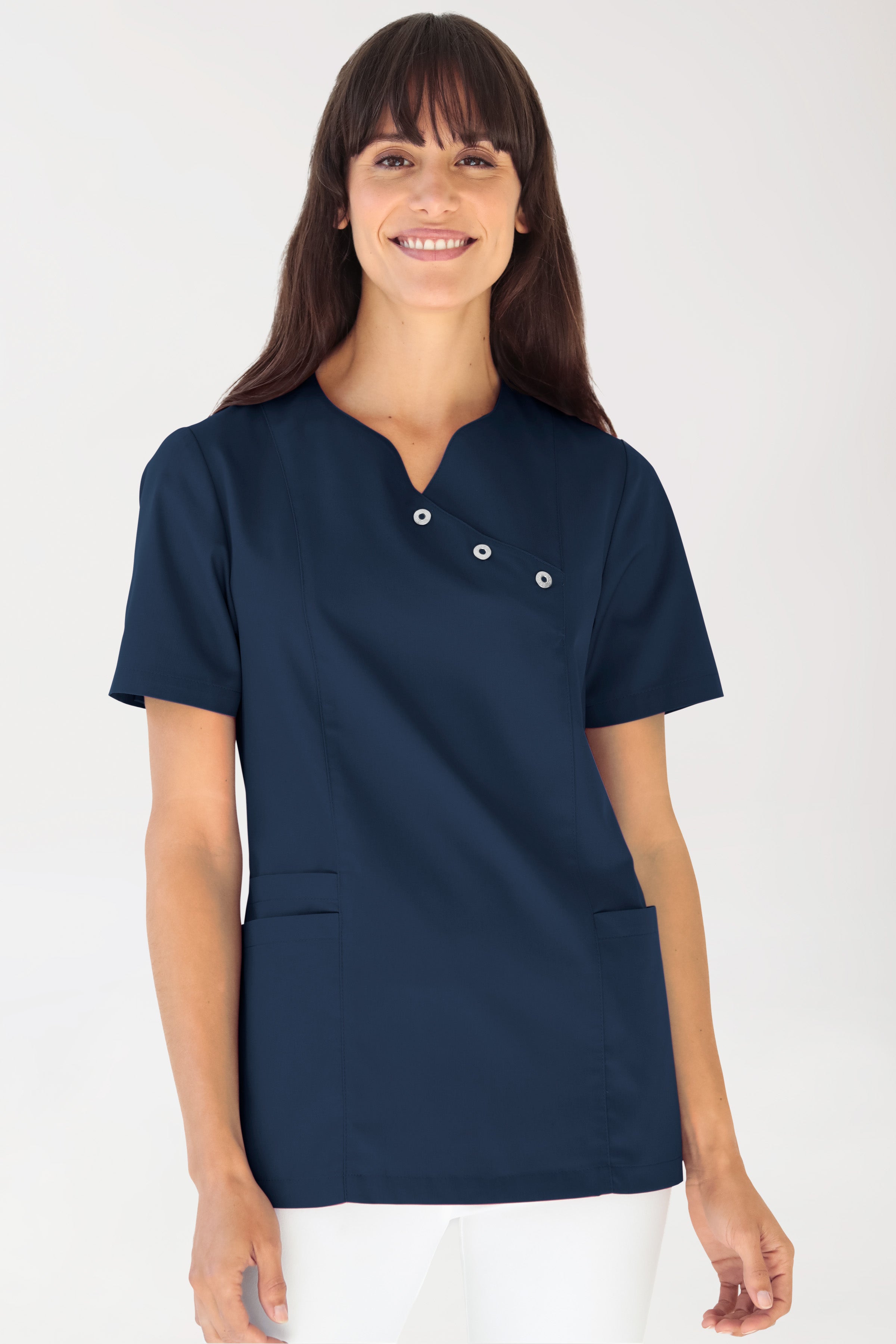 Schlupfkasack Damen - Stretch navy, Vue de face