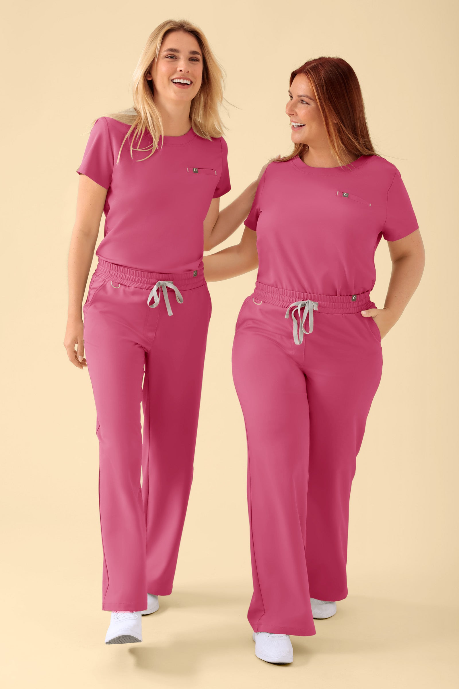 KAERE Shirt Damen - Rundhalsausschnitt rosenholz, Vue de face