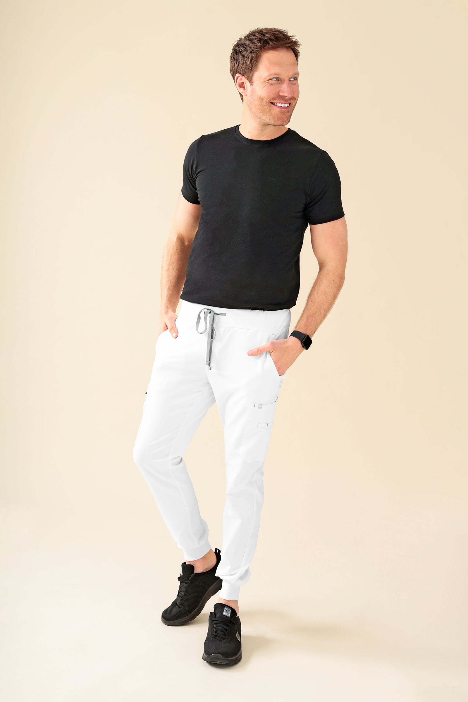 KAERE Shirt Herren - Kurzarm schwarz, Vue de face