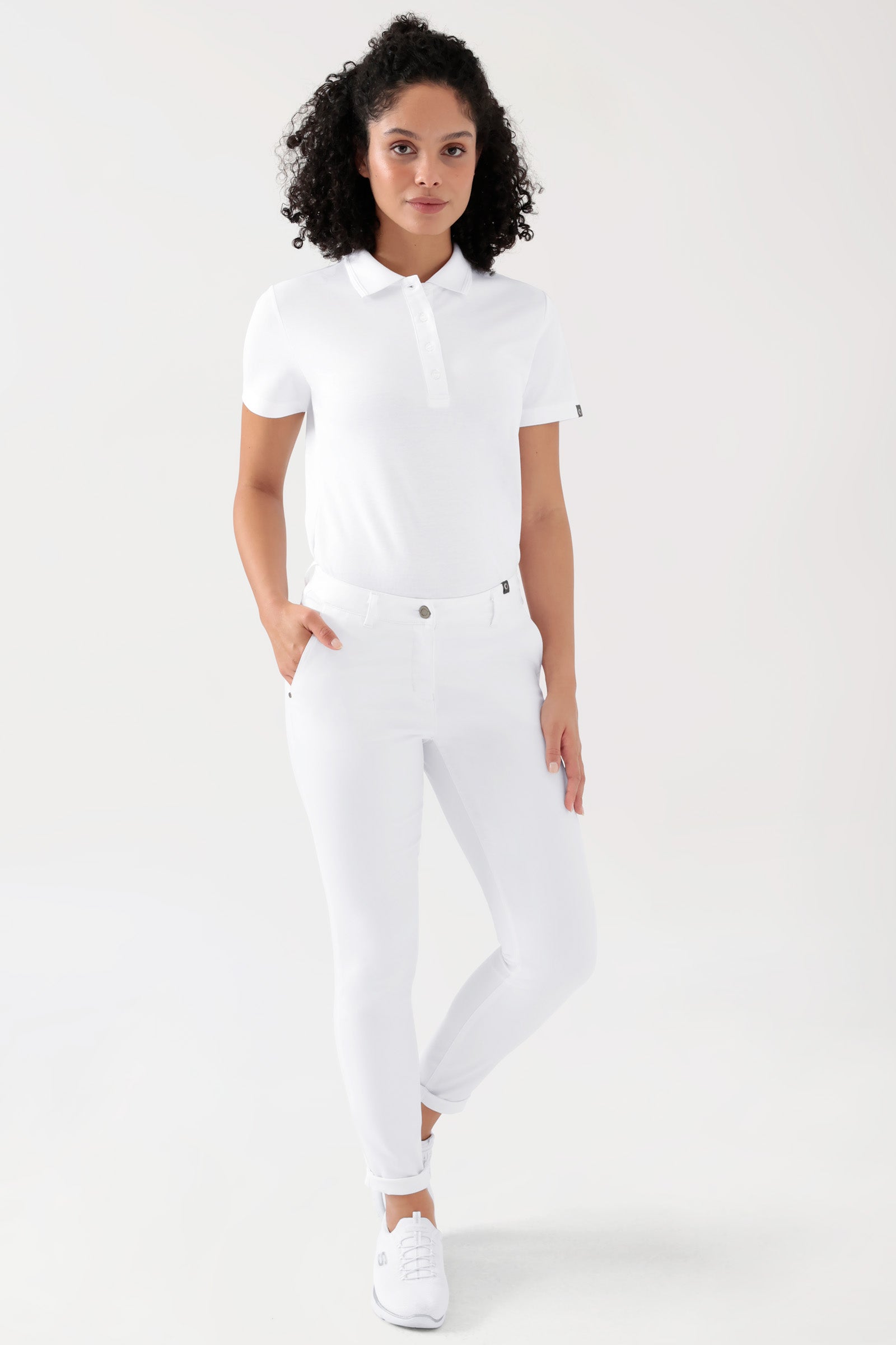 COMFY FLEX Hose Damen - Chino Style weiss