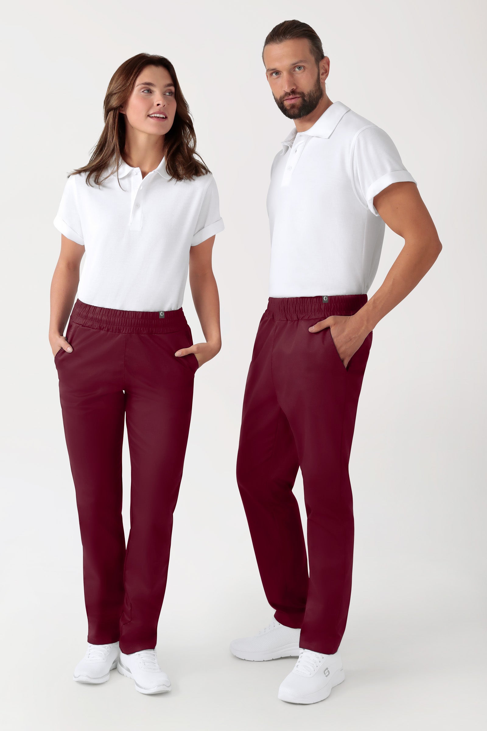CORE Hose Unisex - hoher Bund bordeaux
