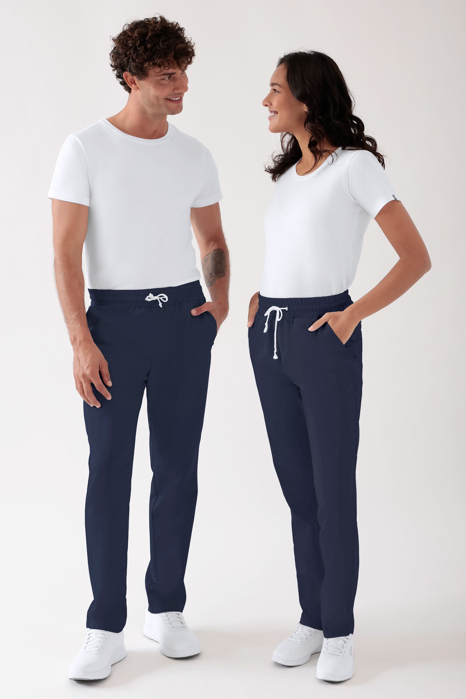 TENCEL™ Hose Unisex - Rundumgummibund navy