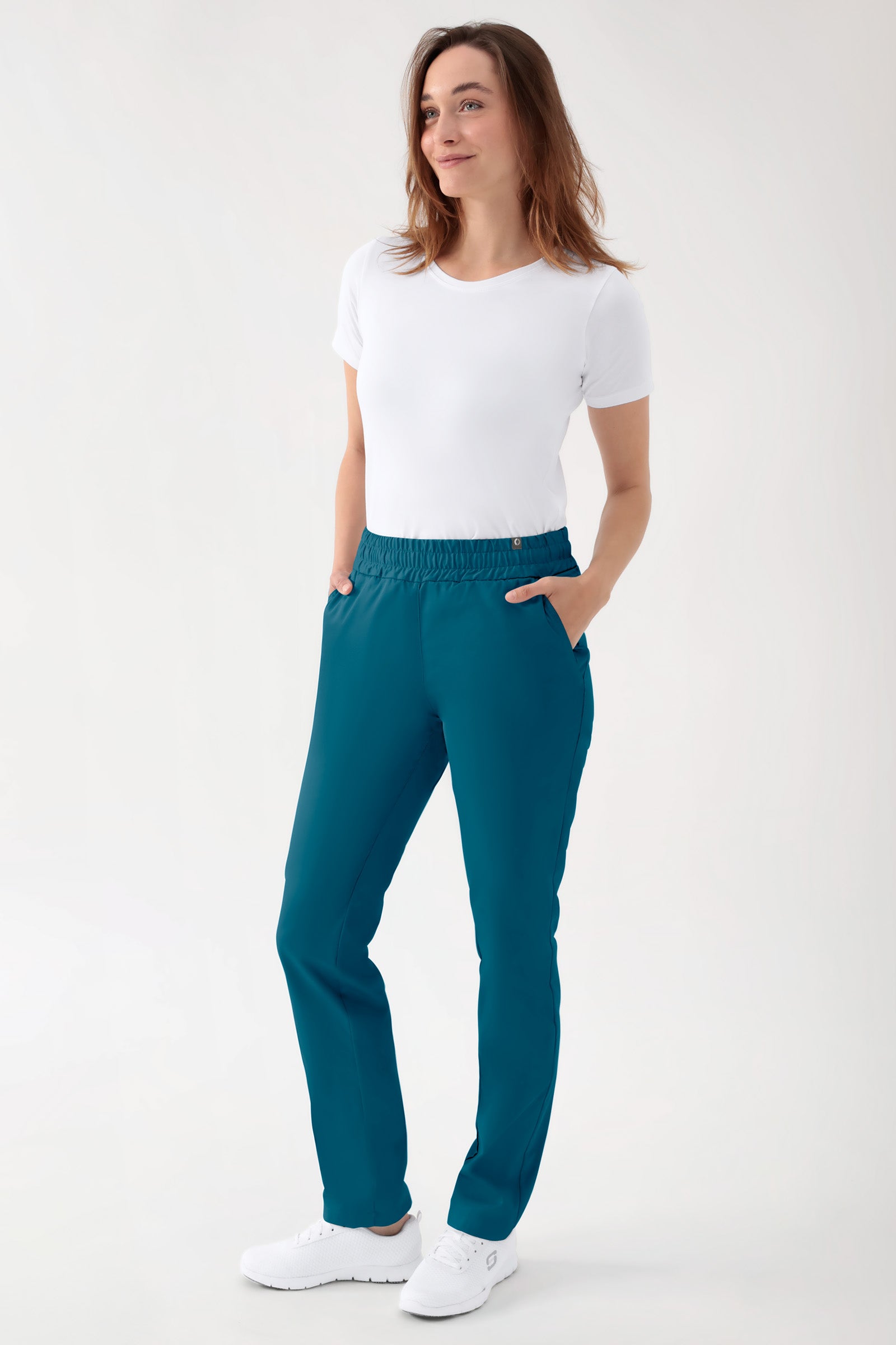 CORE Hose Unisex - hoher Bund petrol, Vue de face