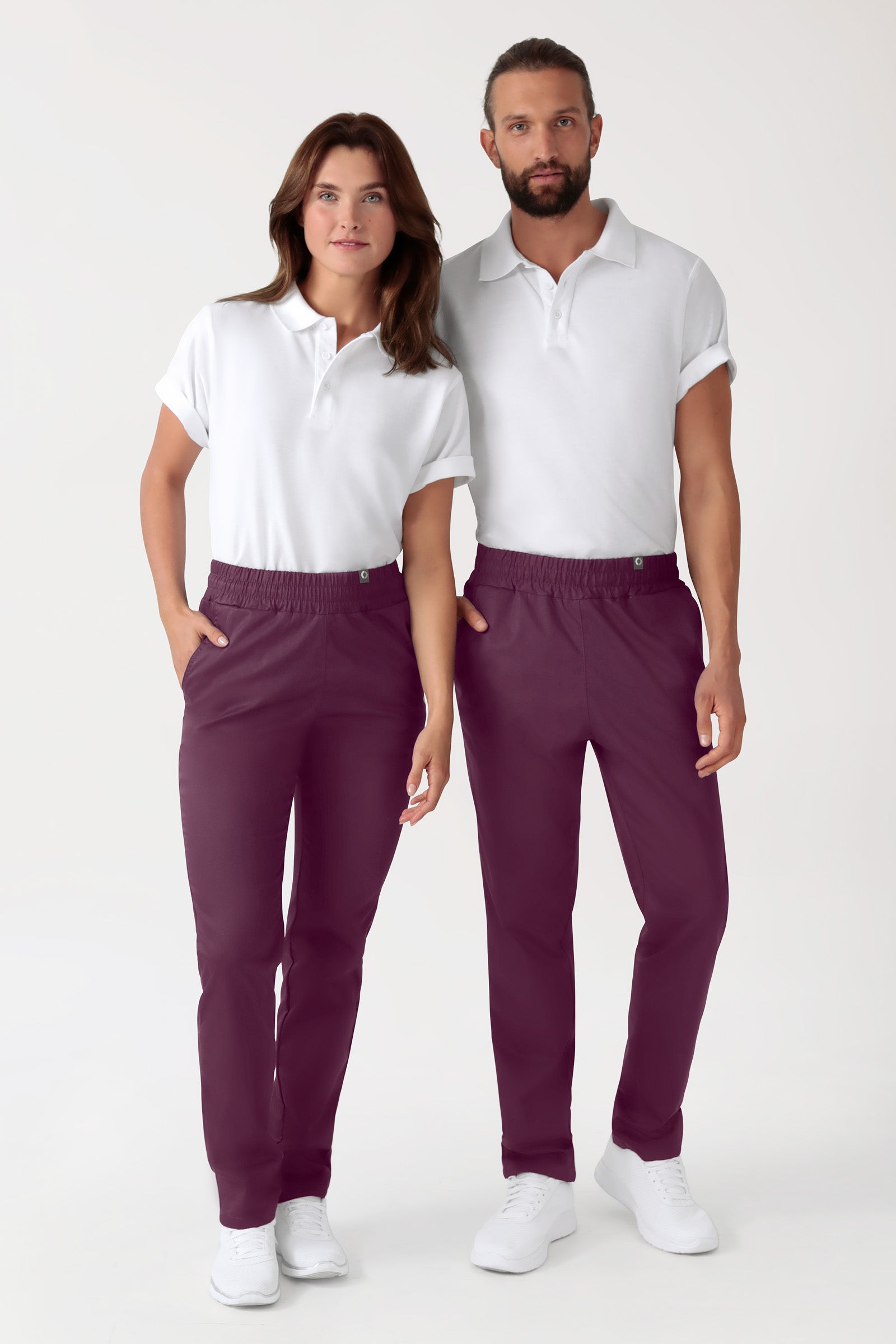 CORE Hose Unisex - hoher Bund pflaume, Vue de face