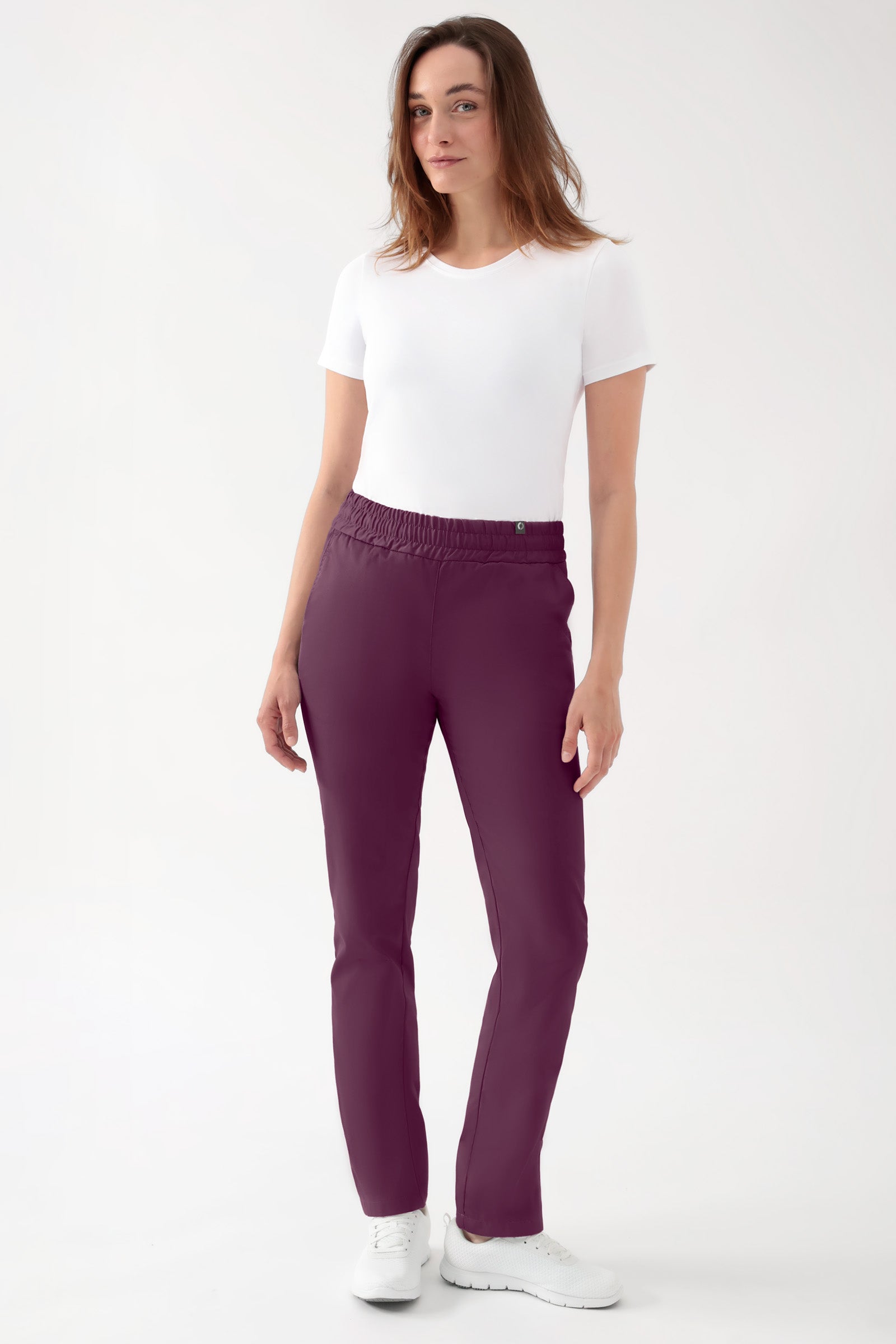 CORE Hose Unisex - hoher Bund pflaume, Vue de face