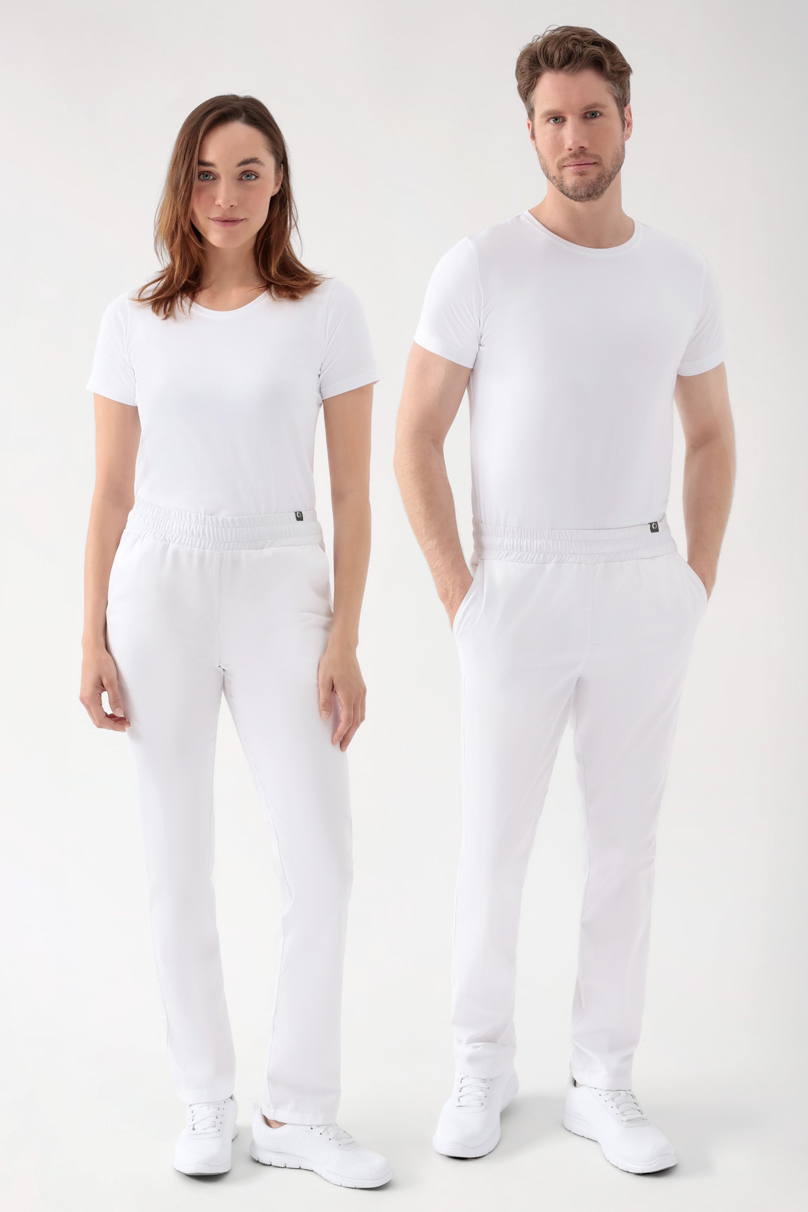 CORE Hose Unisex - hoher Bund weiss