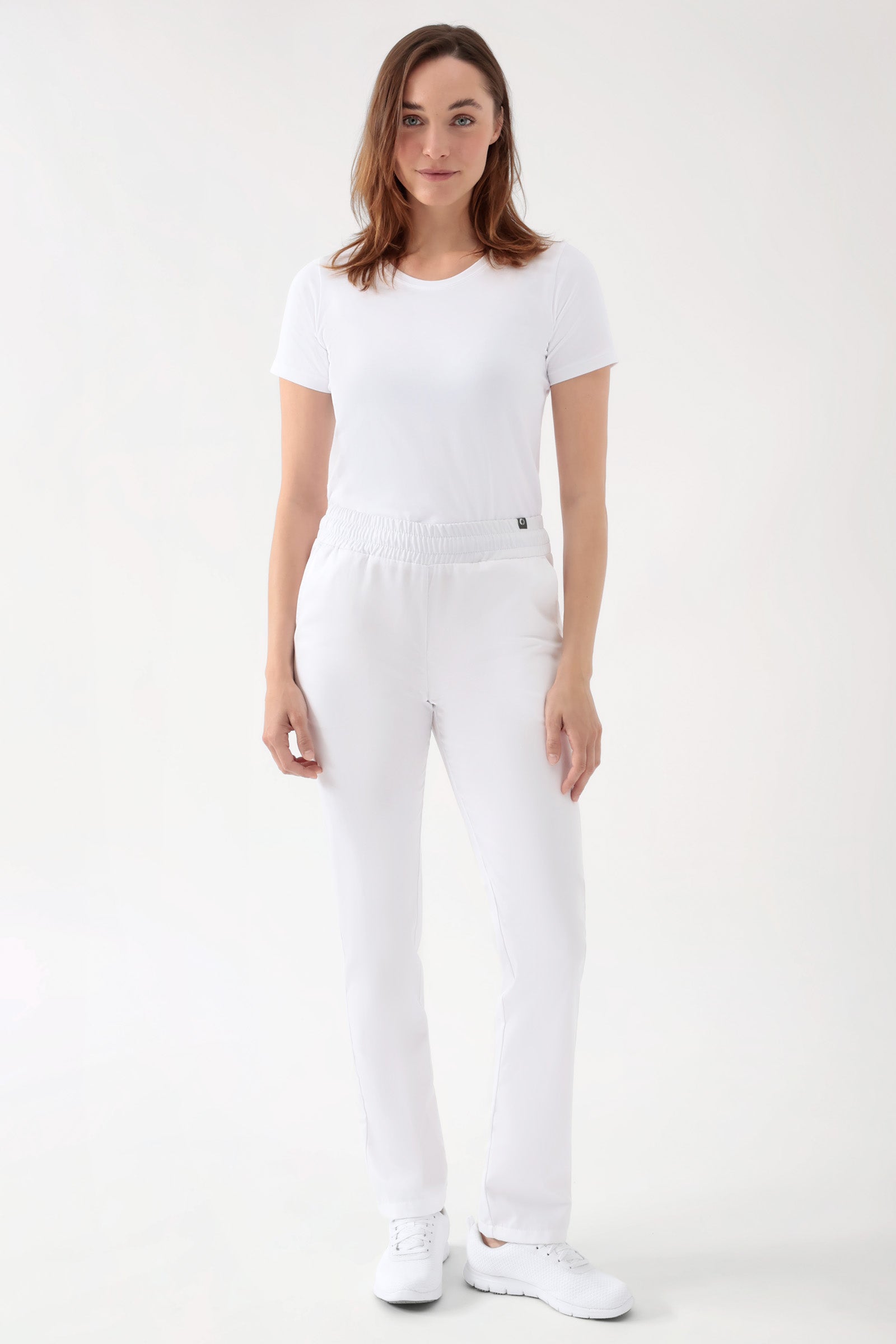 CORE Hose Unisex - hoher Bund weiss