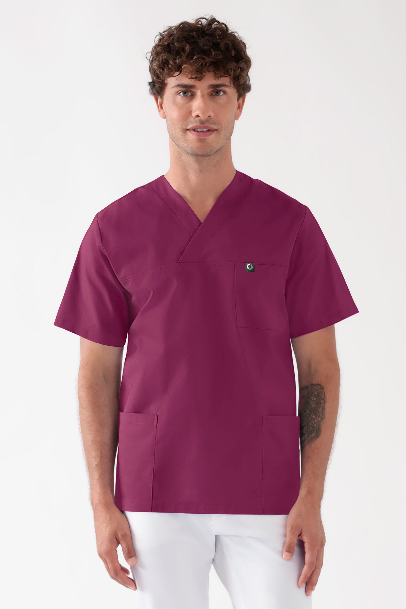 Baumwolle Schlupfkasack Unisex - Doppelpack berry, Vue de face