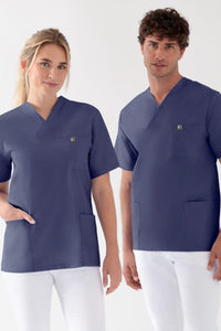 Baumwolle Schlupfkasack Unisex - Doppelpack light navy