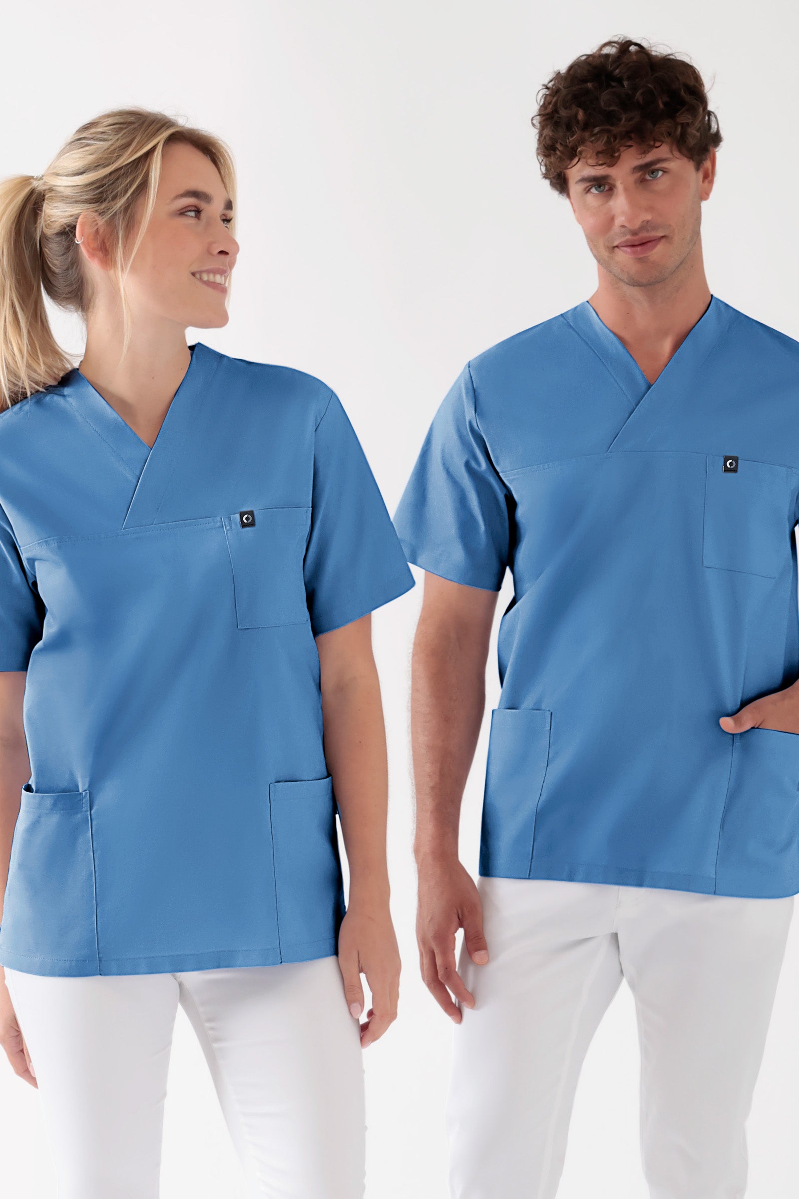 Baumwolle Schlupfkasack Unisex - Doppelpack pacific