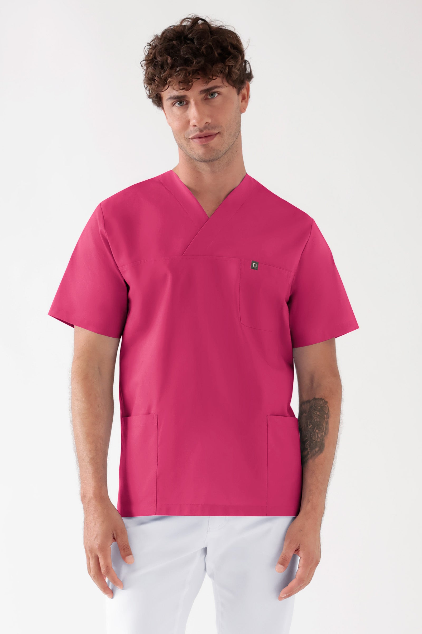 Baumwolle Schlupfkasack Unisex - Doppelpack pink, Vue de face