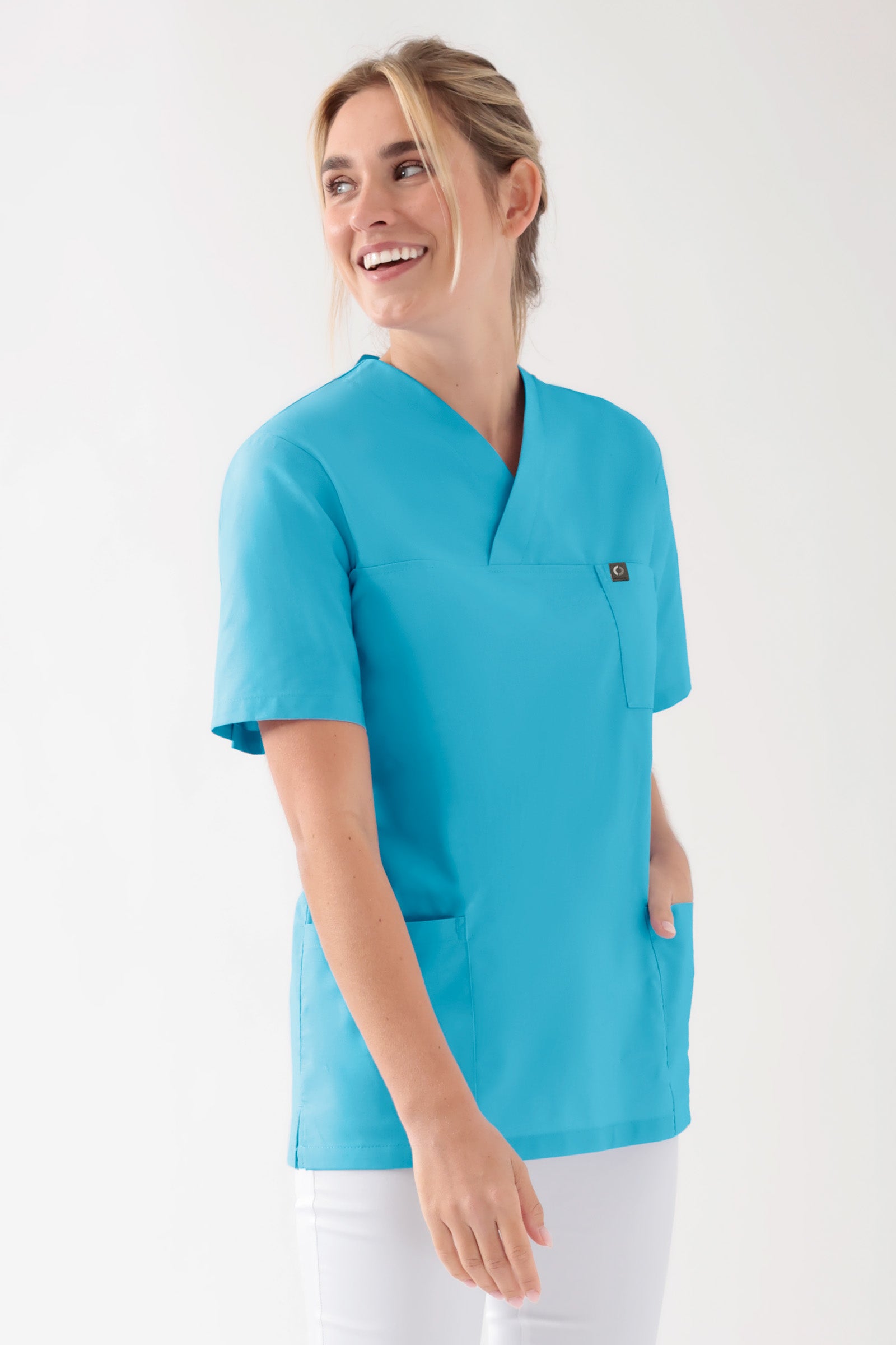 Baumwolle Schlupfkasack Unisex - Doppelpack türkis