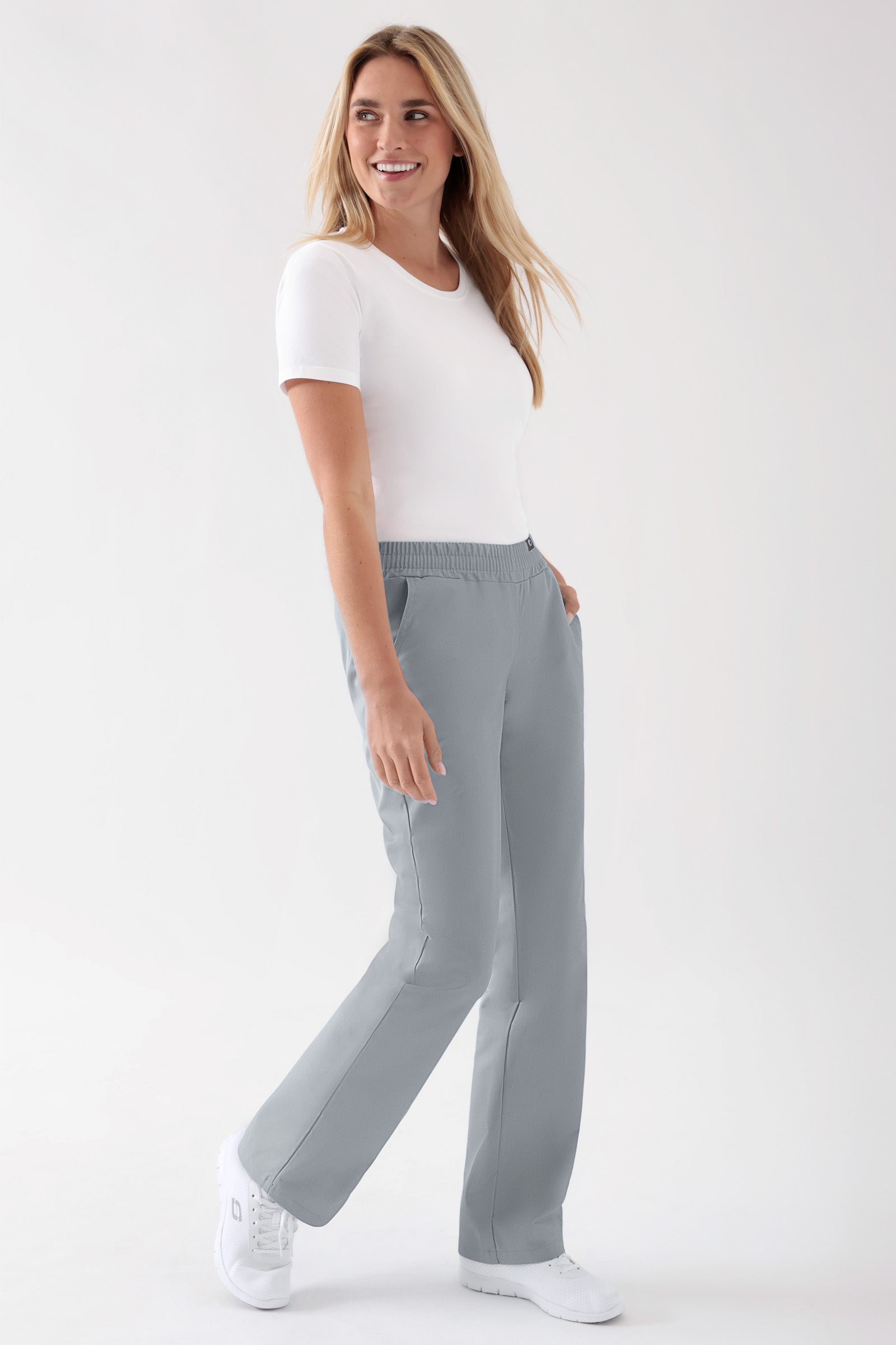 JUST STRONG Hose Damen - Gummibund grau