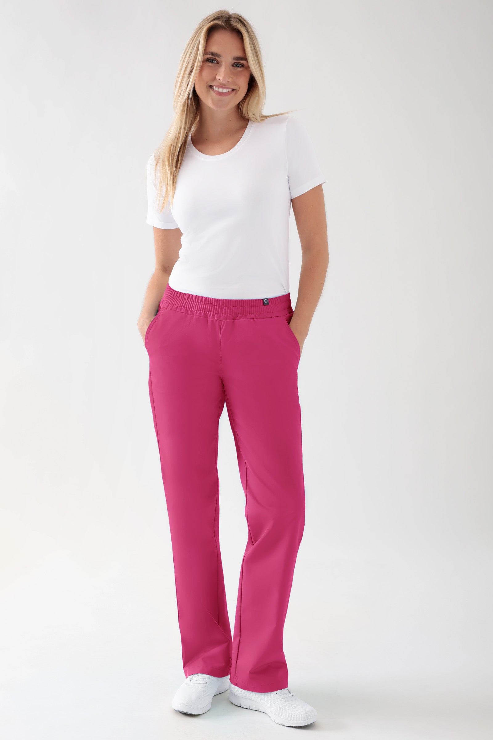 JUST STRONG Hose Damen - Gummibund pink, Vue de face