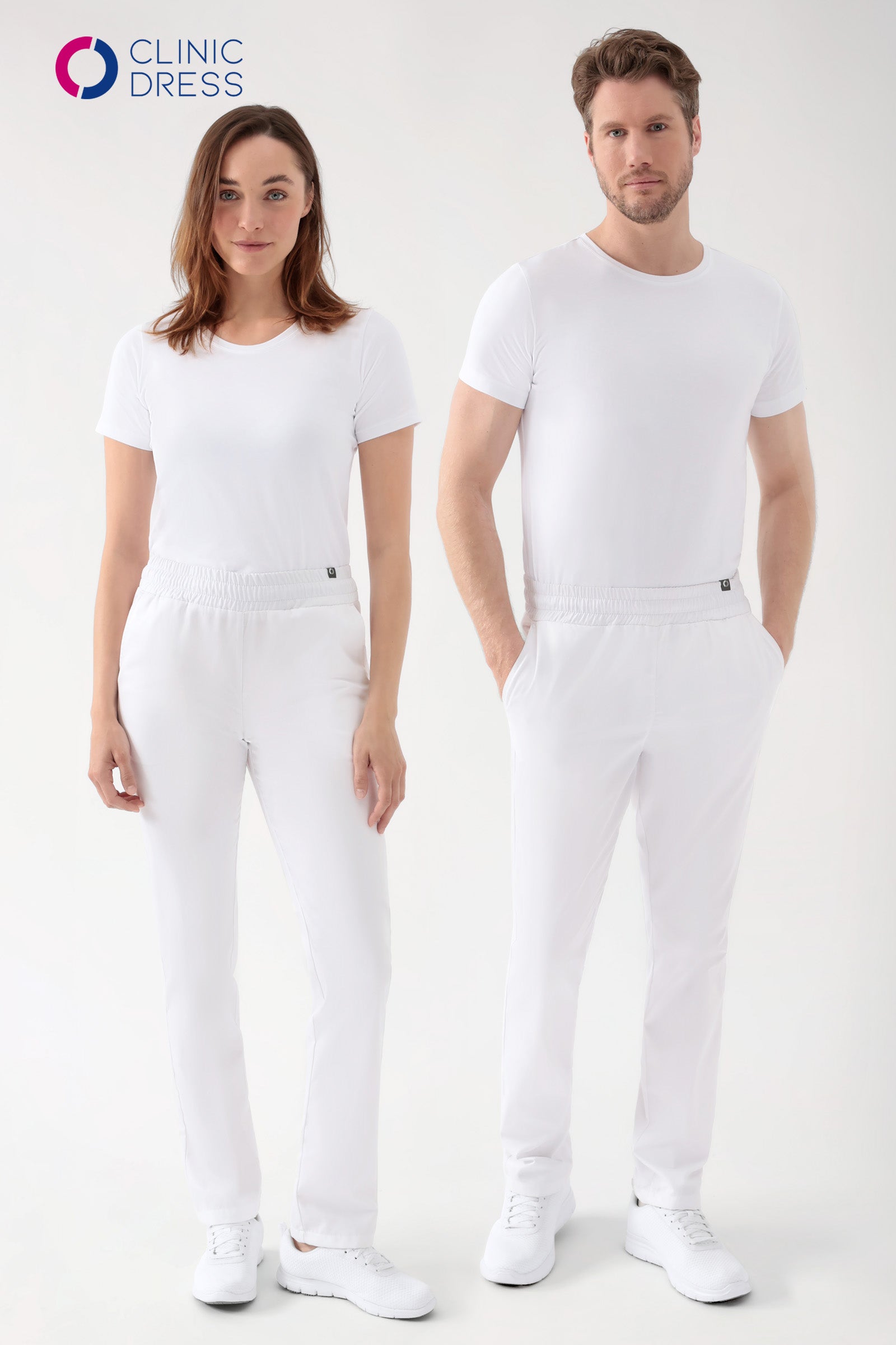 CORE Hose Unisex - hoher Bund weiss