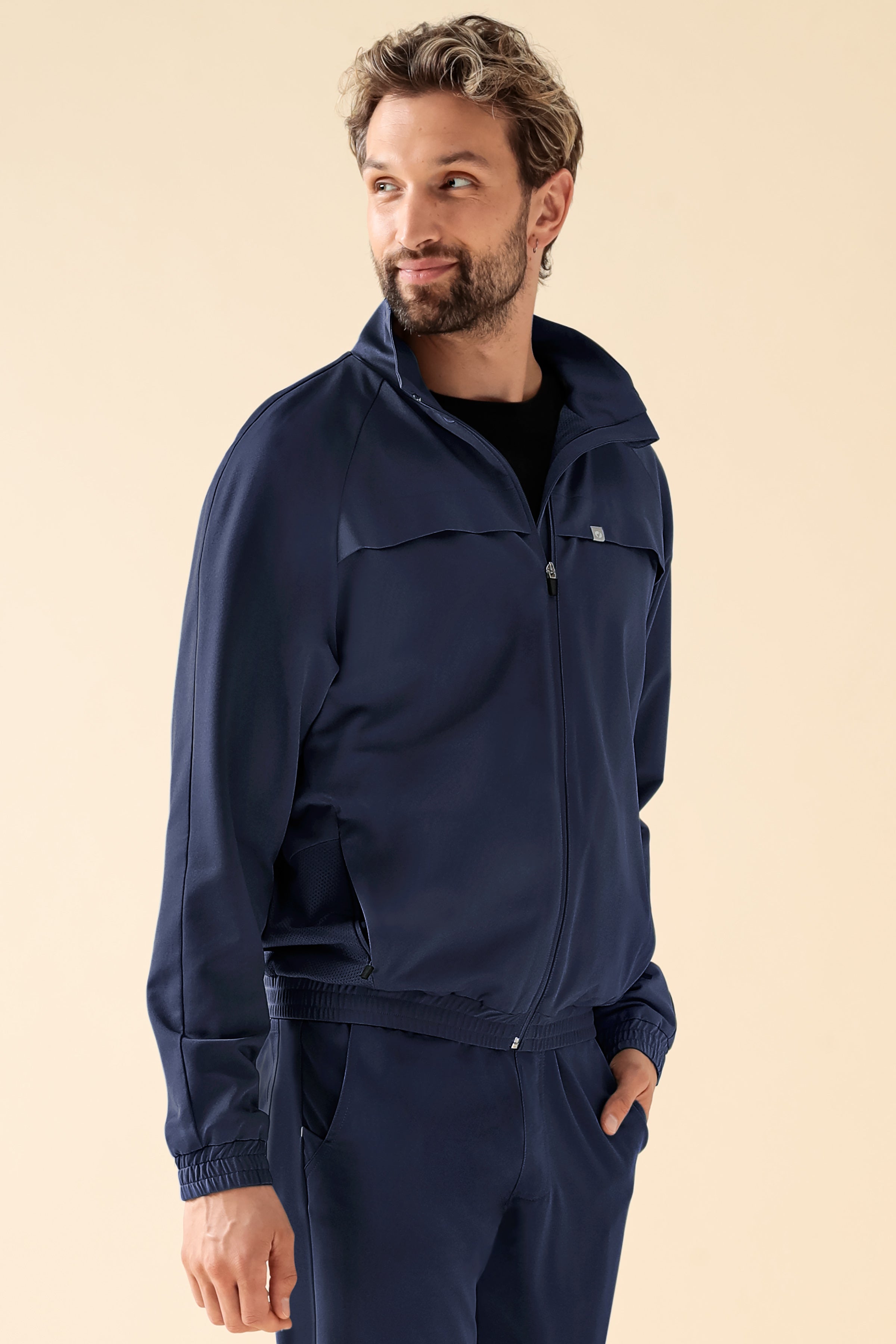 KAERE Blousonjacke Herren - mit elastischen Bündchen navy