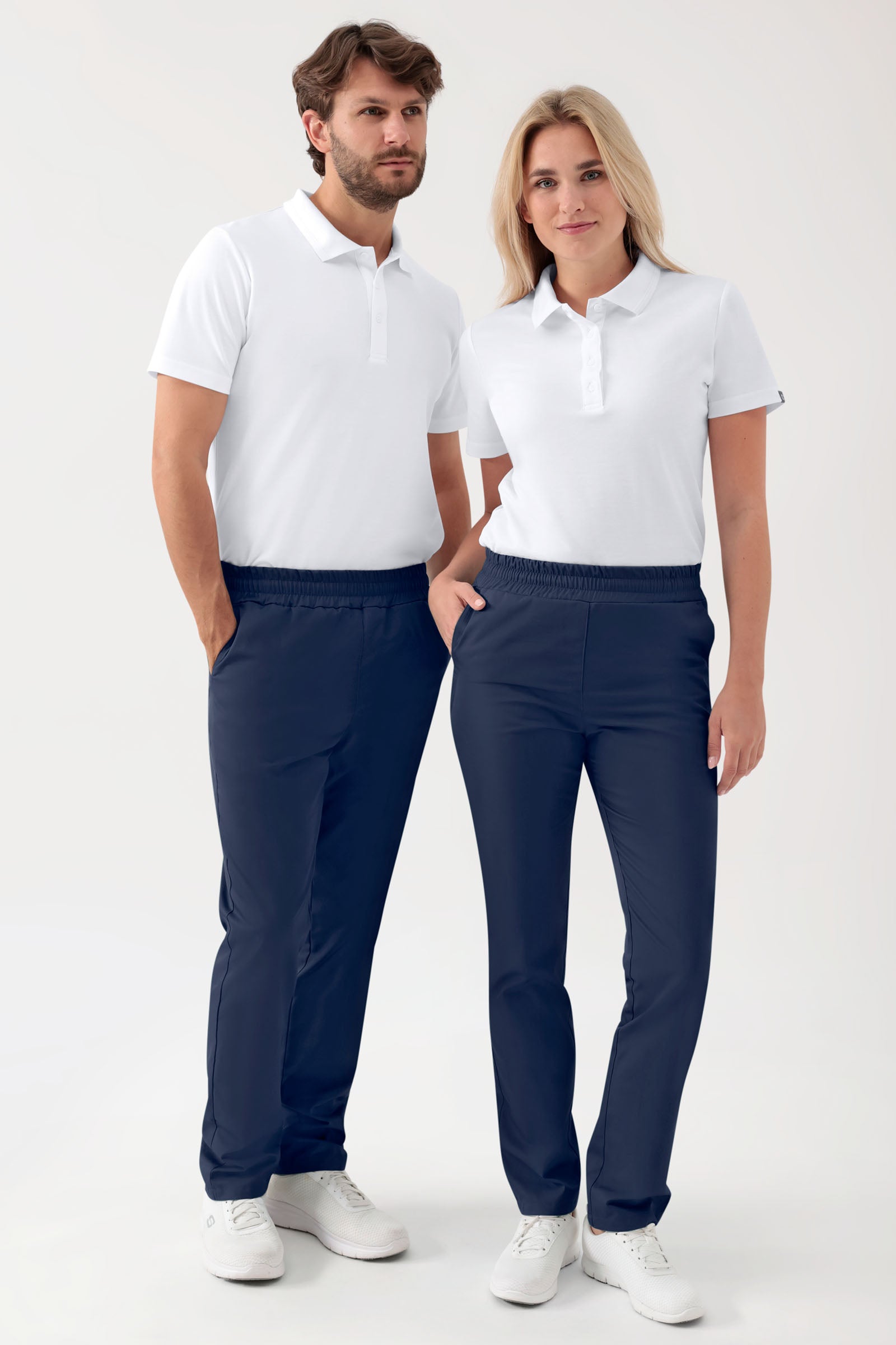 GREEN Stretch Hose Unisex - Rundumgummibund navy