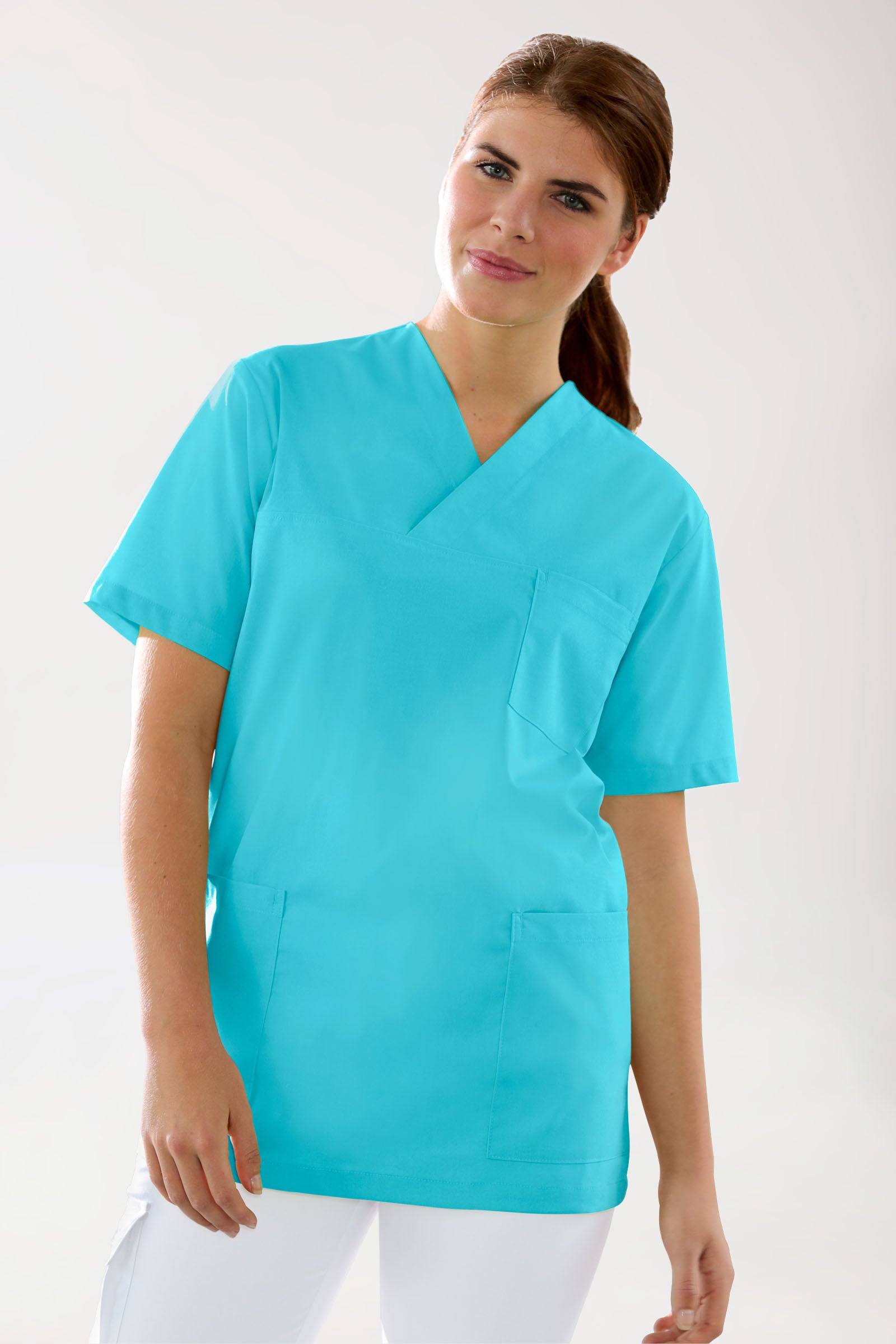 Stretch Schlupfkasack Unisex - V-Ausschnitt curaçao