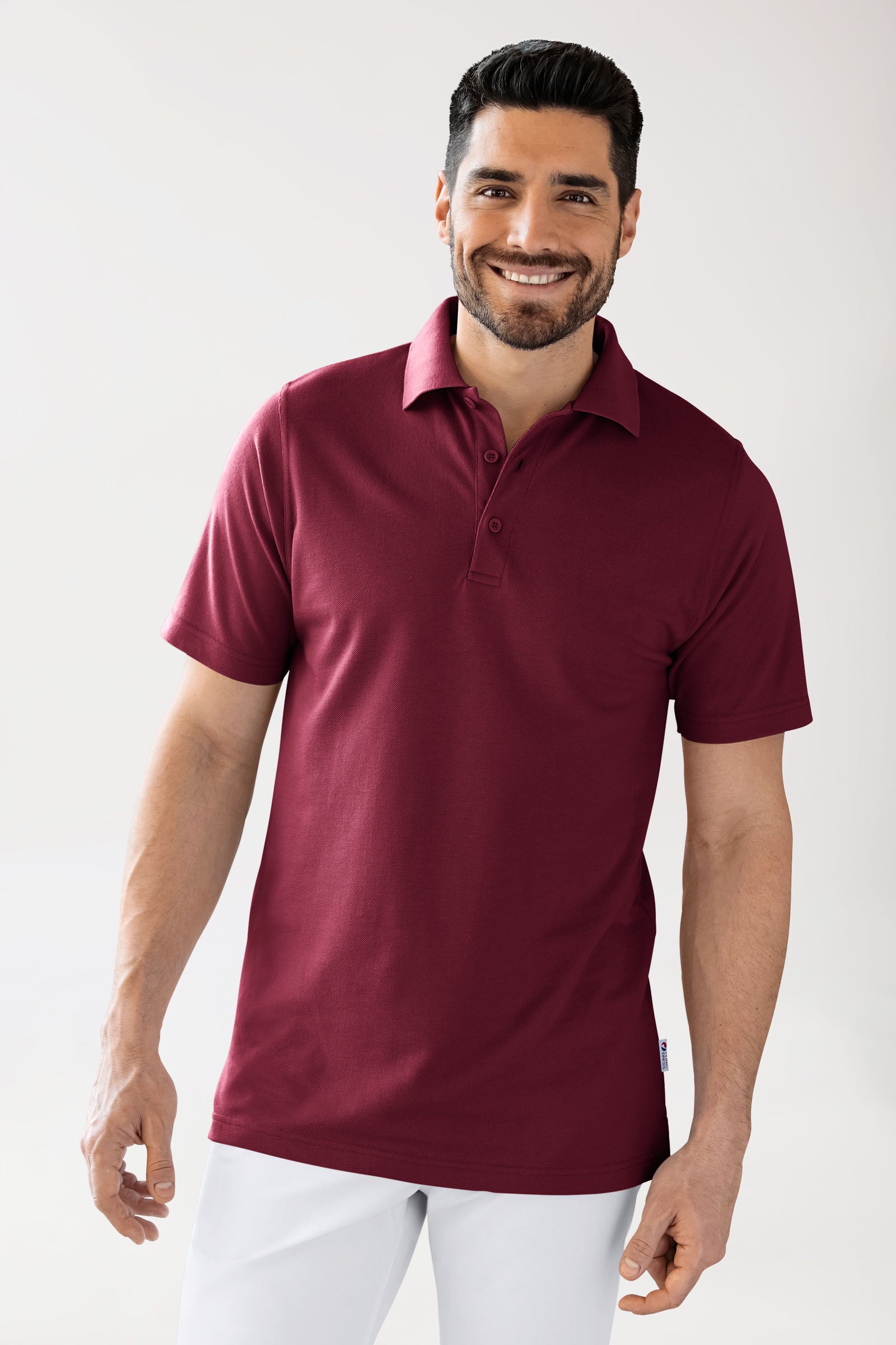 CORE Shirt Unisex - Polokragen bordeaux, Vue de face