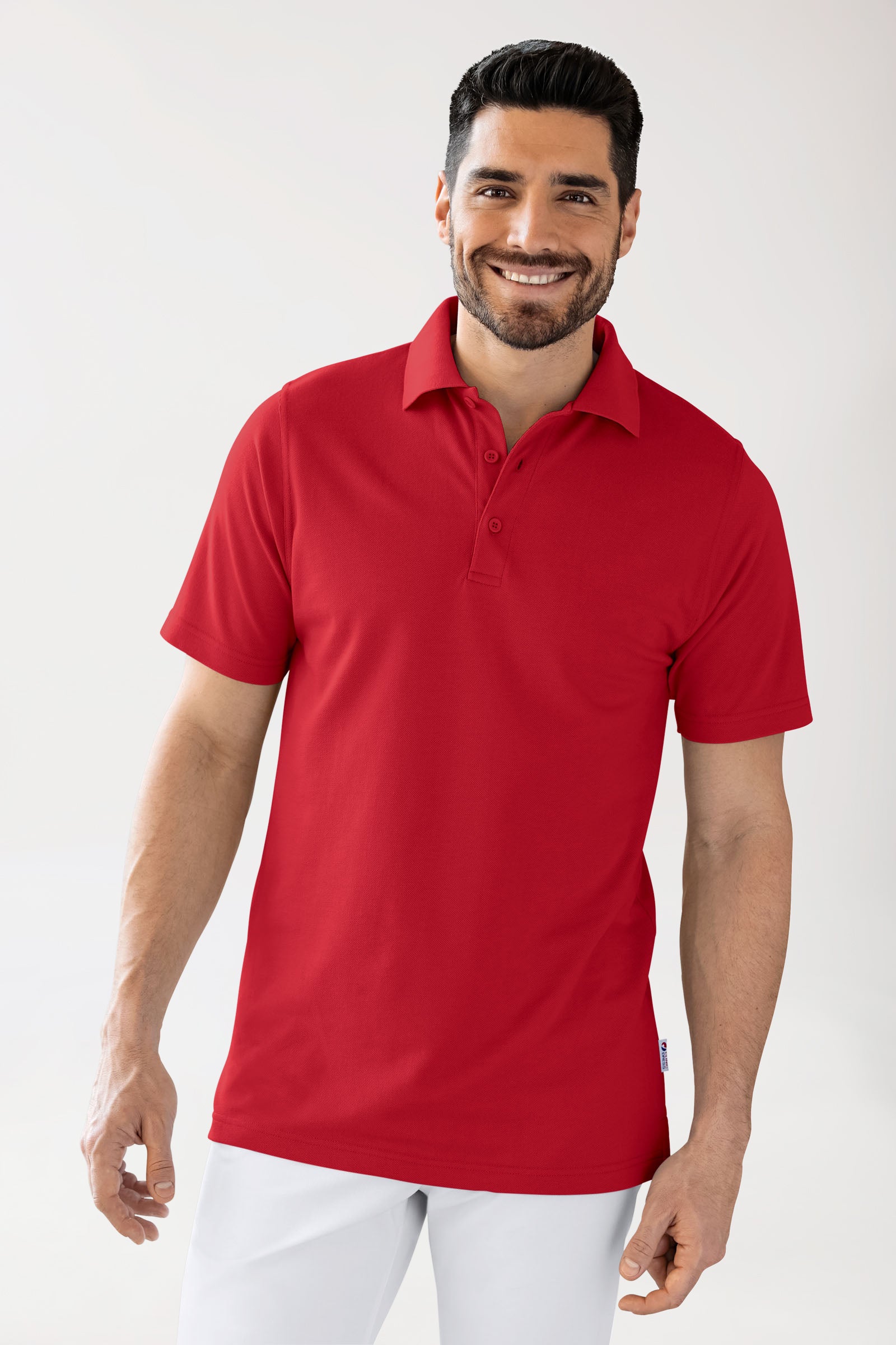 CORE Shirt Unisex - Polokragen rot, Vue de face