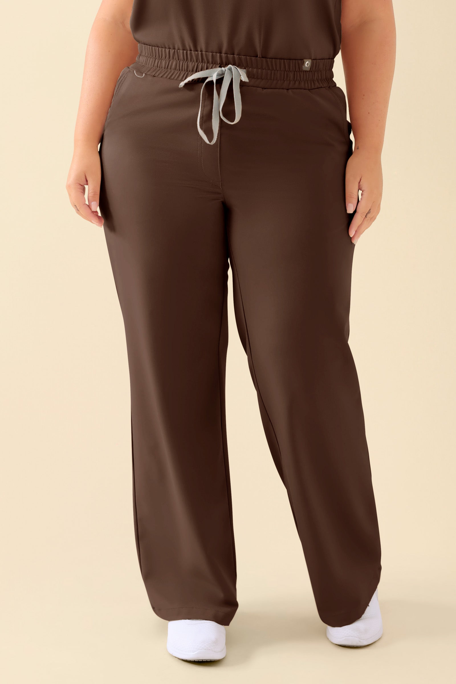 KAERE Hose Damen - weites Bein coffee, Vue de face