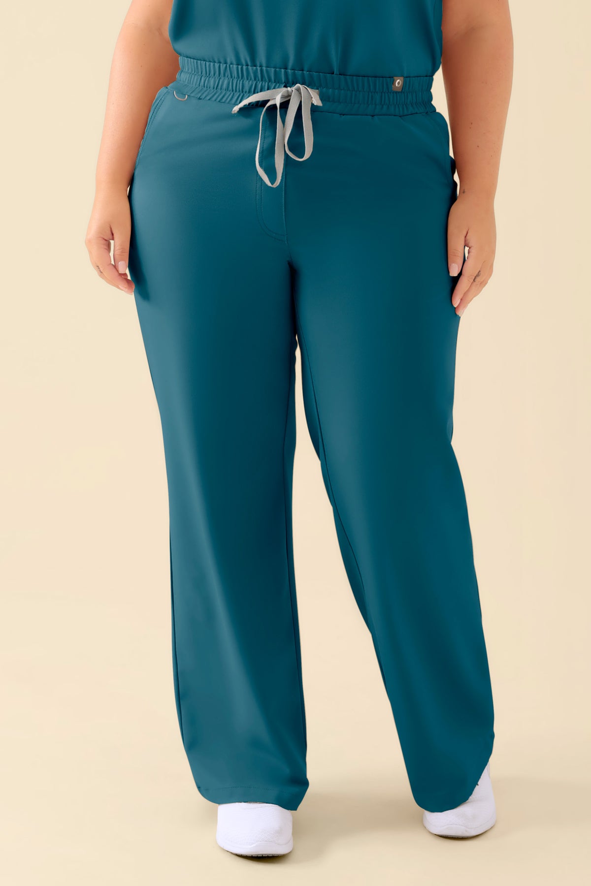 KAERE Hose Damen - weites Bein petrol, Vue de face
