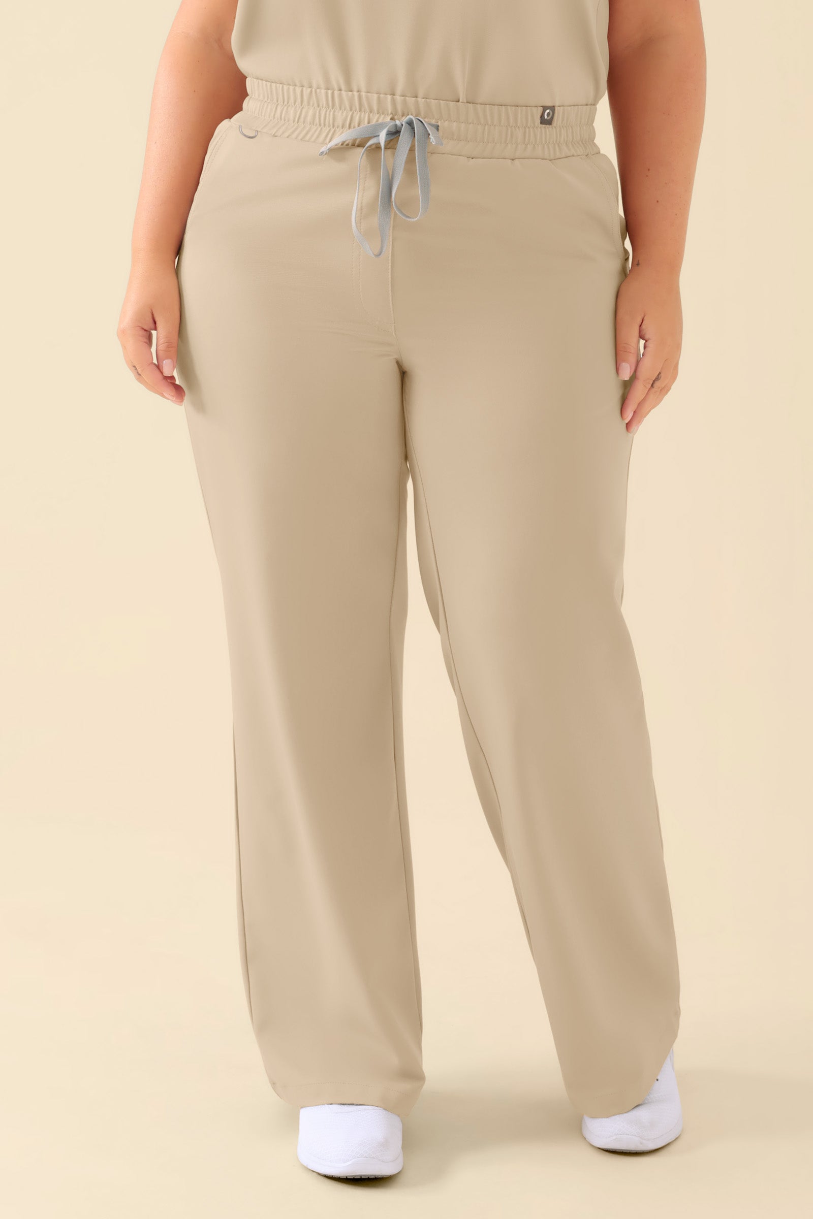KAERE Hose Damen - weites Bein sand, Vue de face