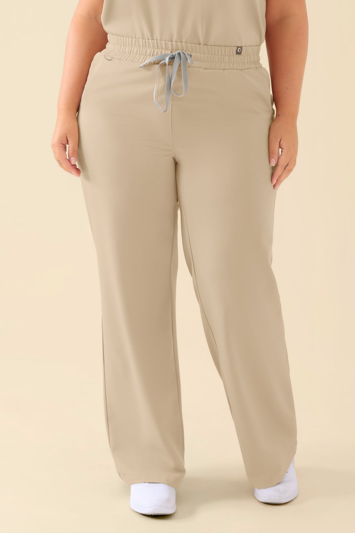 KAERE Hose Damen - weites Bein sand, Vue de face