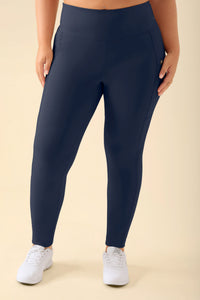 KAERE Leggings Damen - super elastisch navy