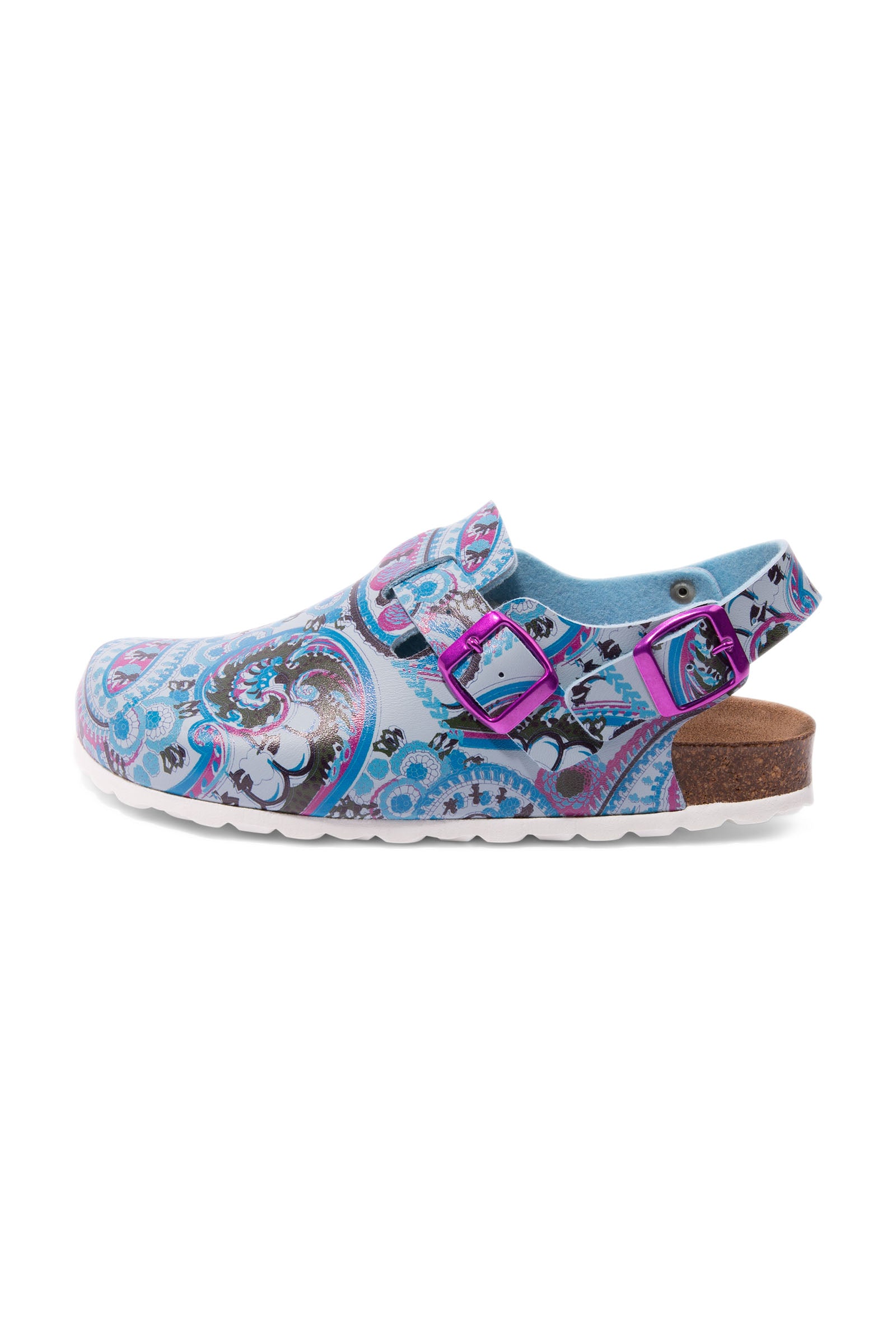 Damen Clog bunt/blau
