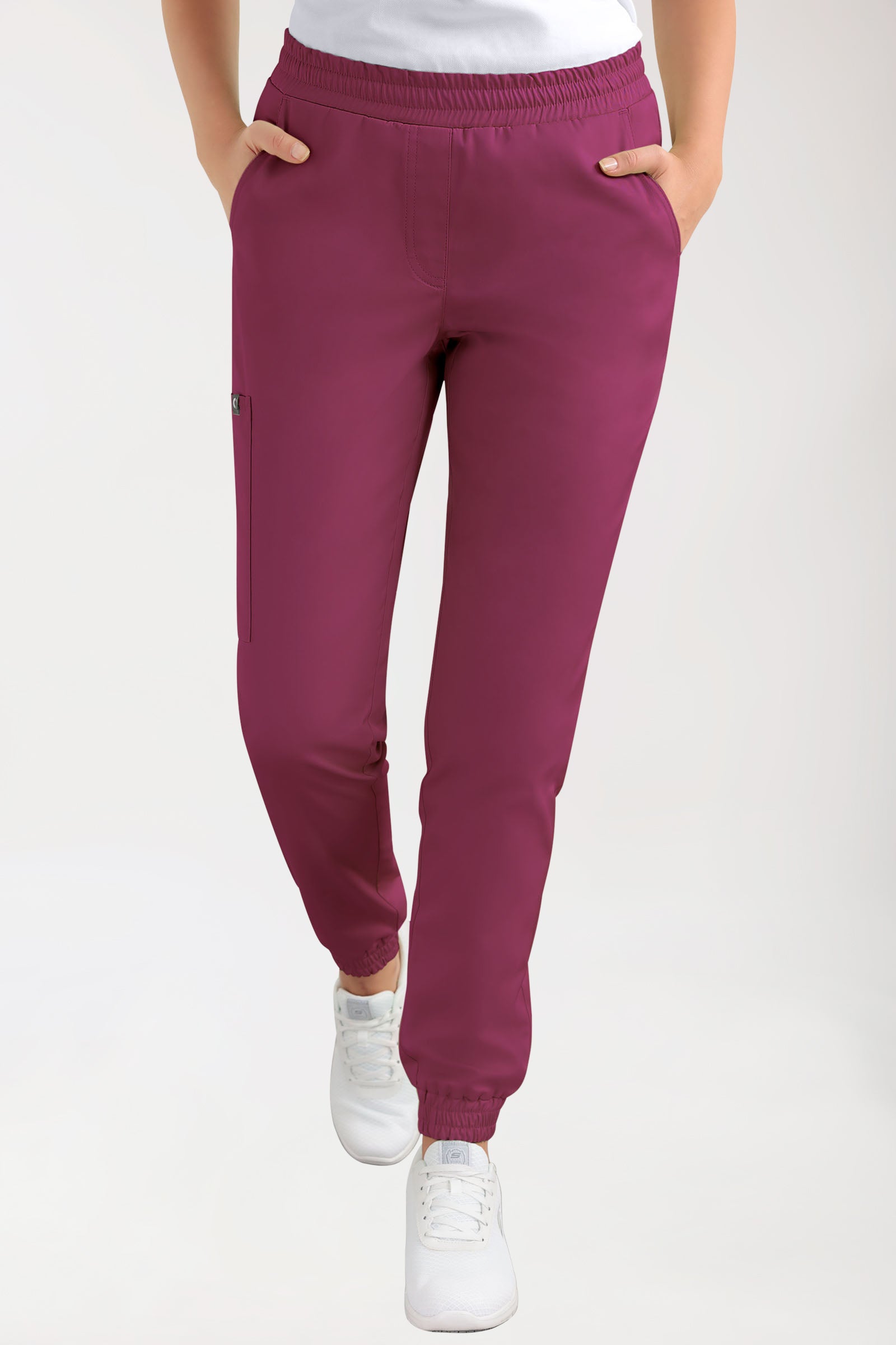 CORE Cargohose Damen - Jogpants Style berry, Vue de face