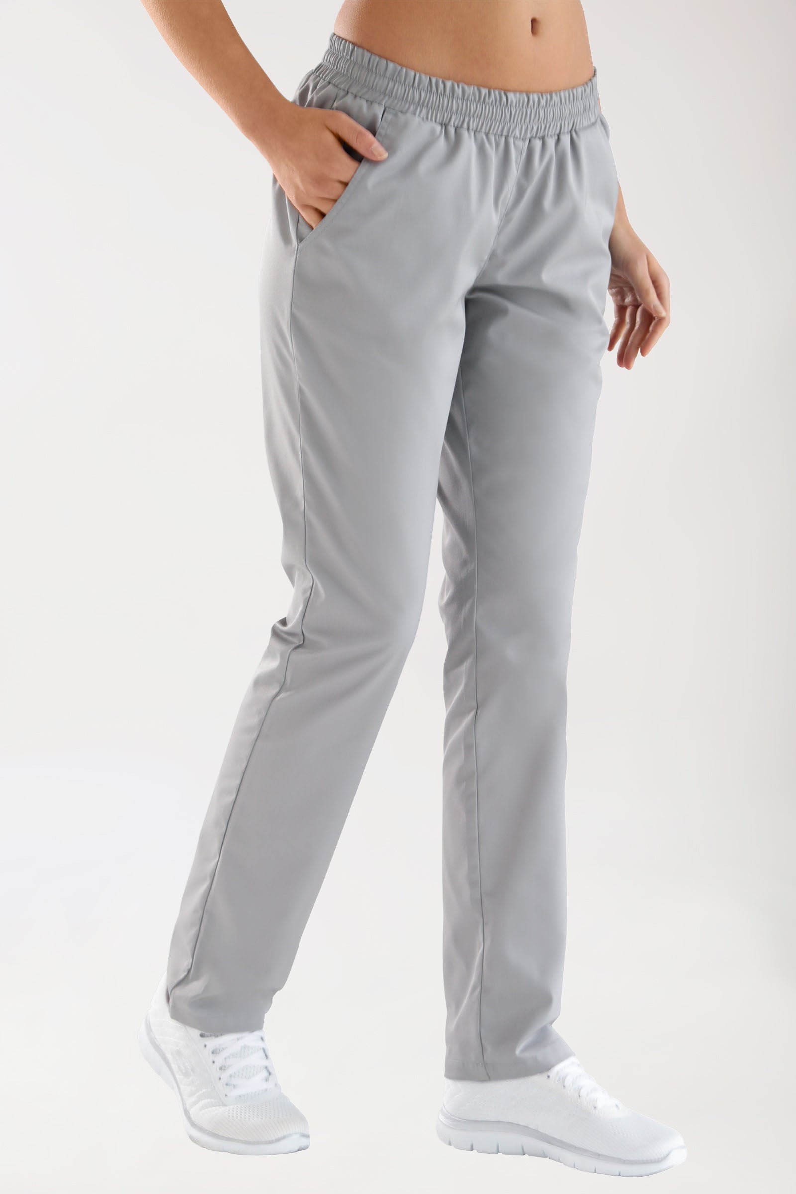 CORE Hose Damen - leicht vertiefter Bund grau