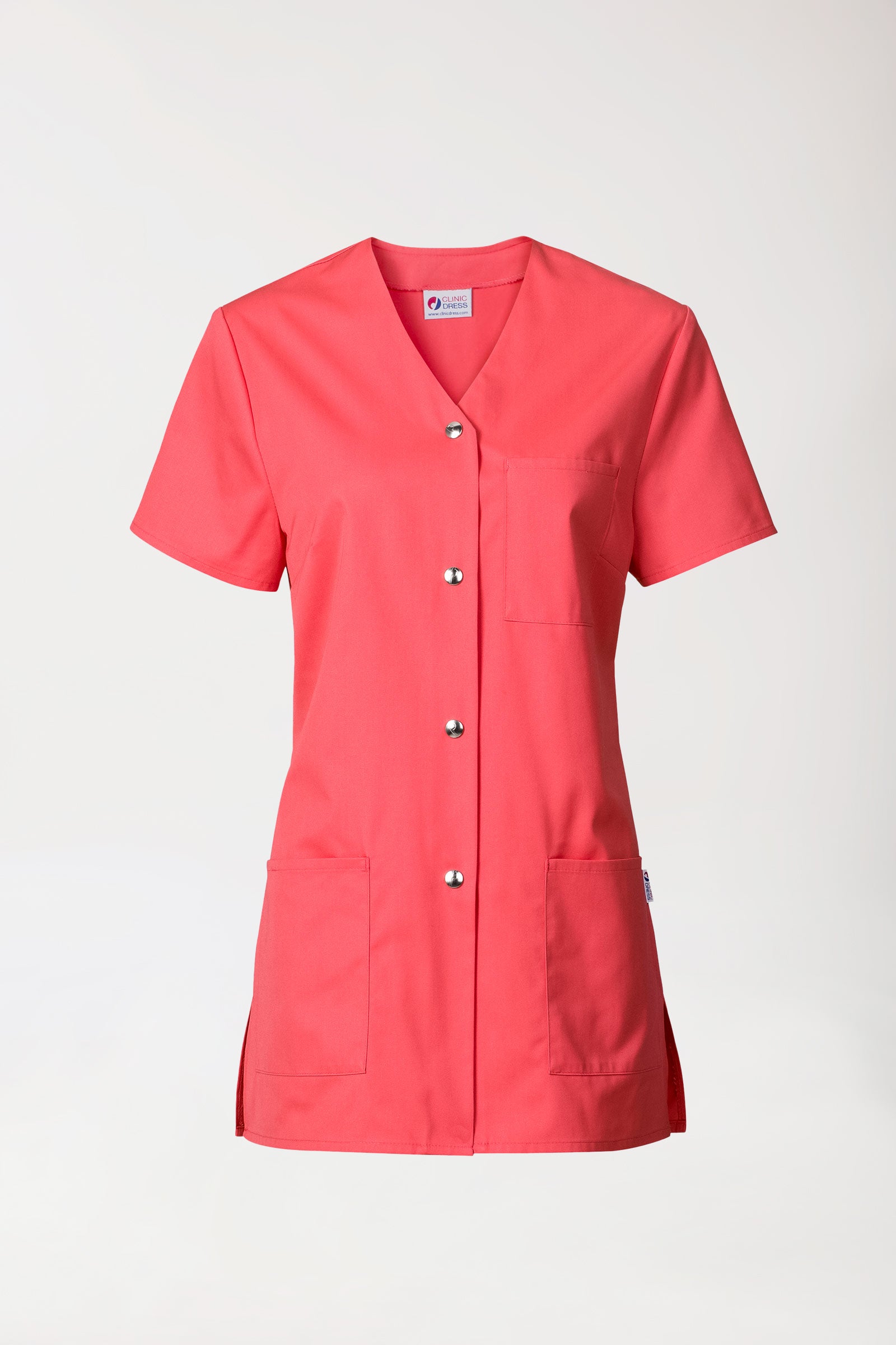 Beauty Kasack Damen - durchgeknöpft lipstick