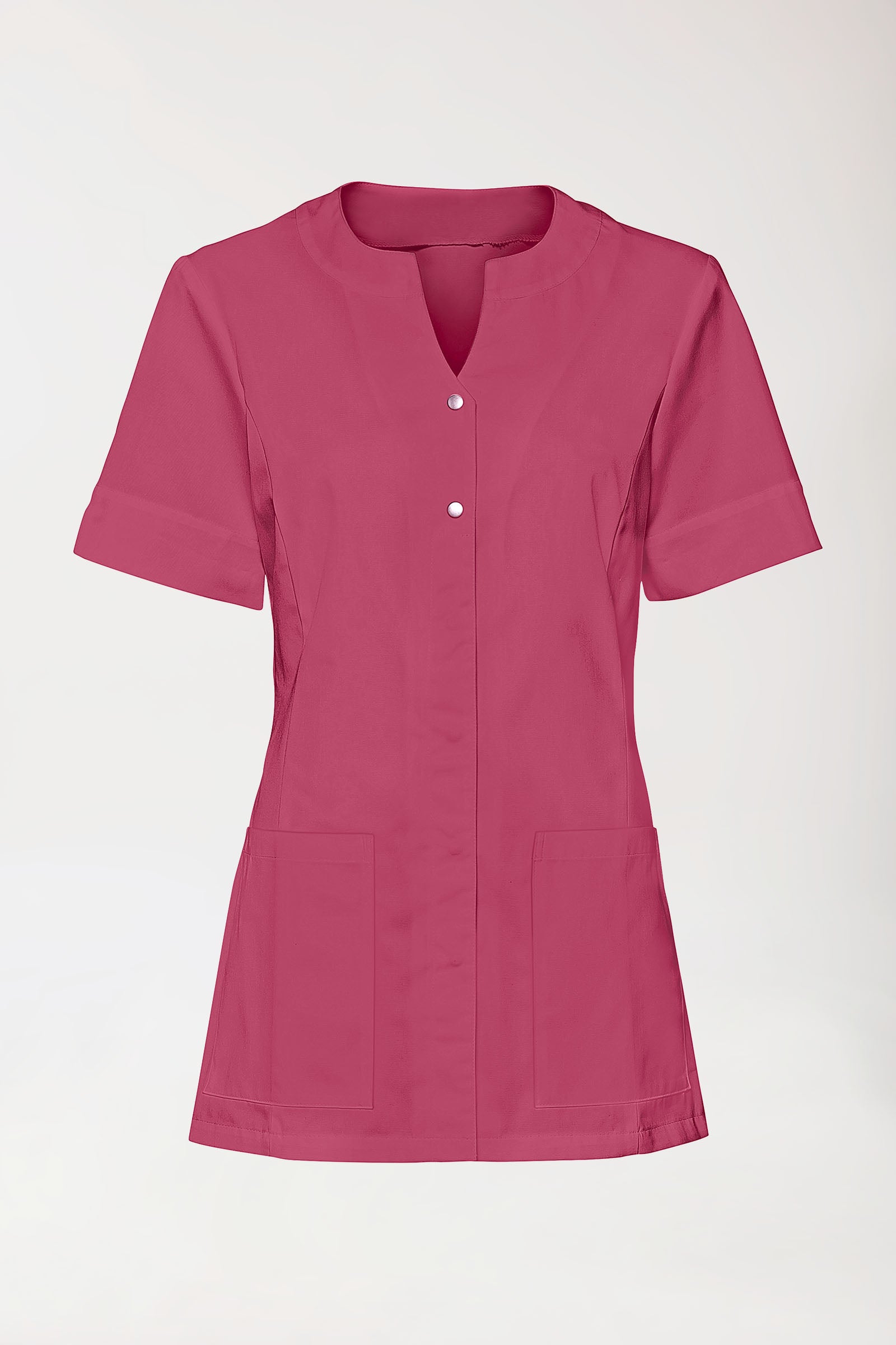 Kasack Damen - verdeckte Knopfleiste rosenholz