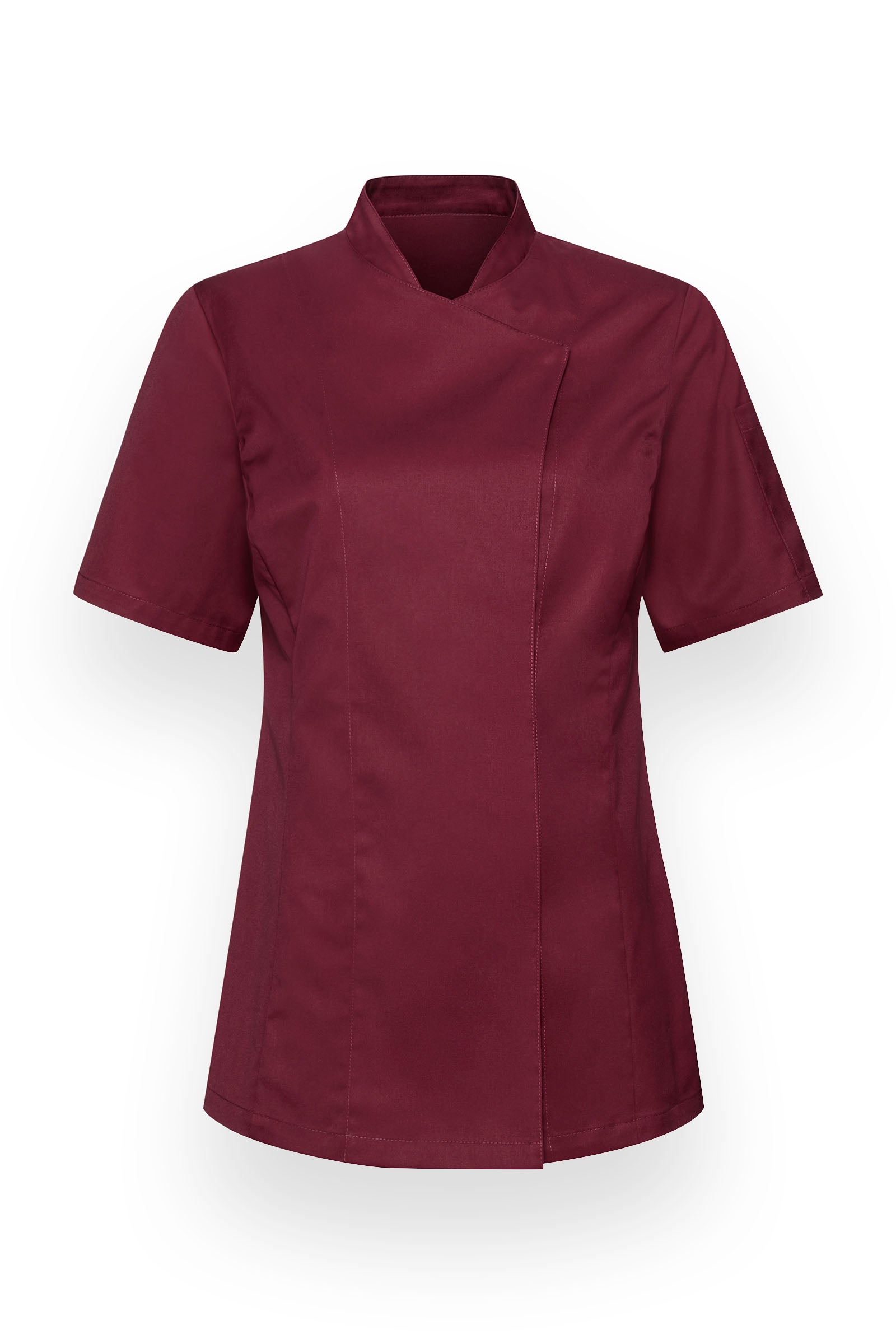 Gastro Kochjacke Damen - 1/2 Arm bordeaux