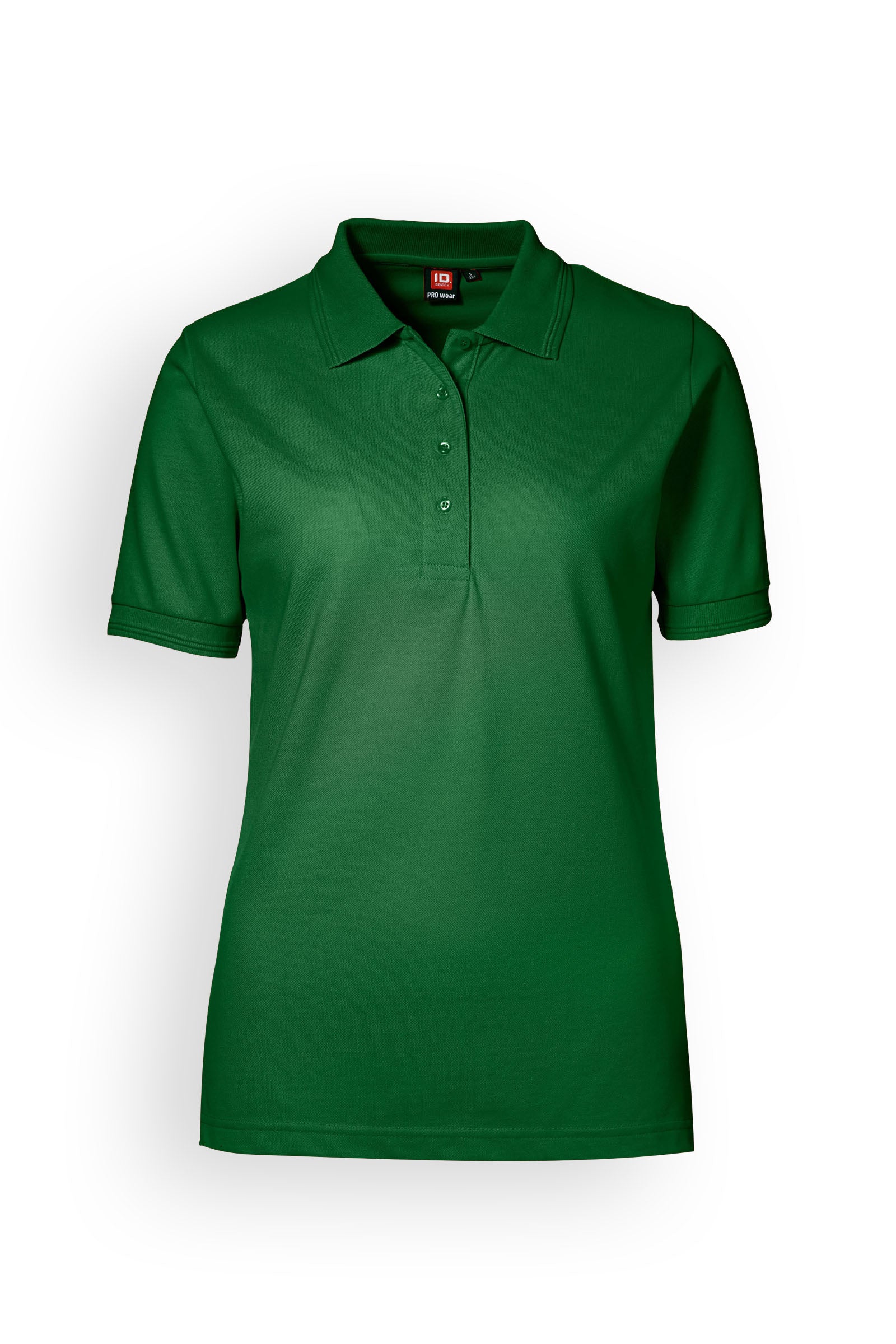 Piqué Shirt Damen Industriewäsche geeignet nach EN ISO 15797 - Polokragen dunkelgrün, Vorderansicht
