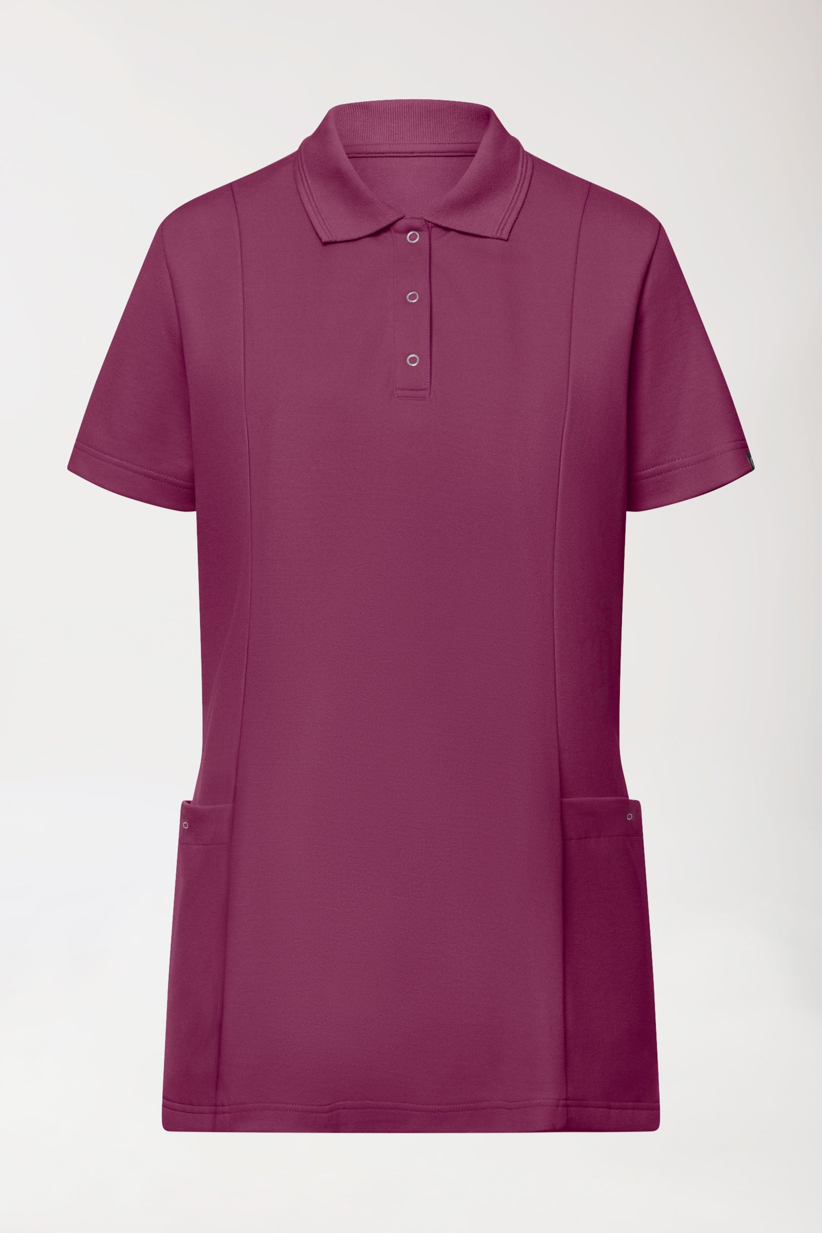 COMFY FLEX Stretch Schlupfkasack Damen - Polokragen berry