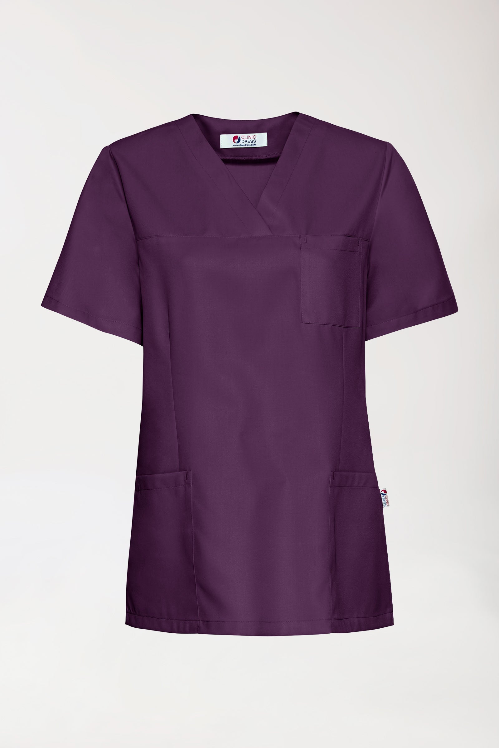 GREEN Schlupfkasack Damen - V-Ausschnitt black berry