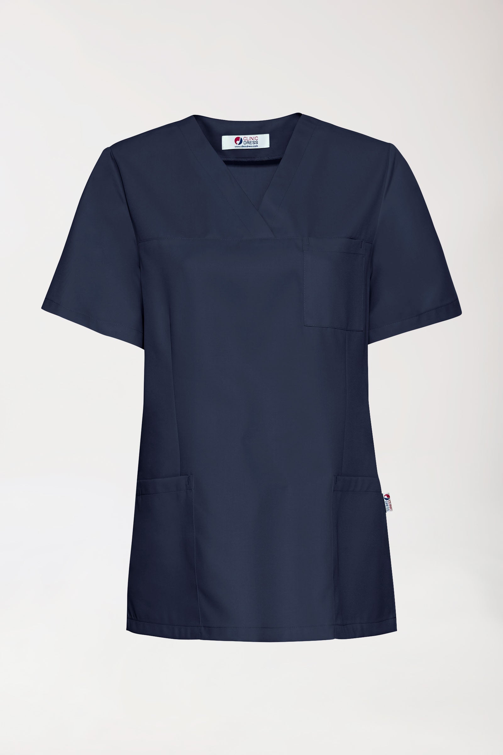 GREEN Schlupfkasack Damen - V-Ausschnitt navy, Vorderansicht