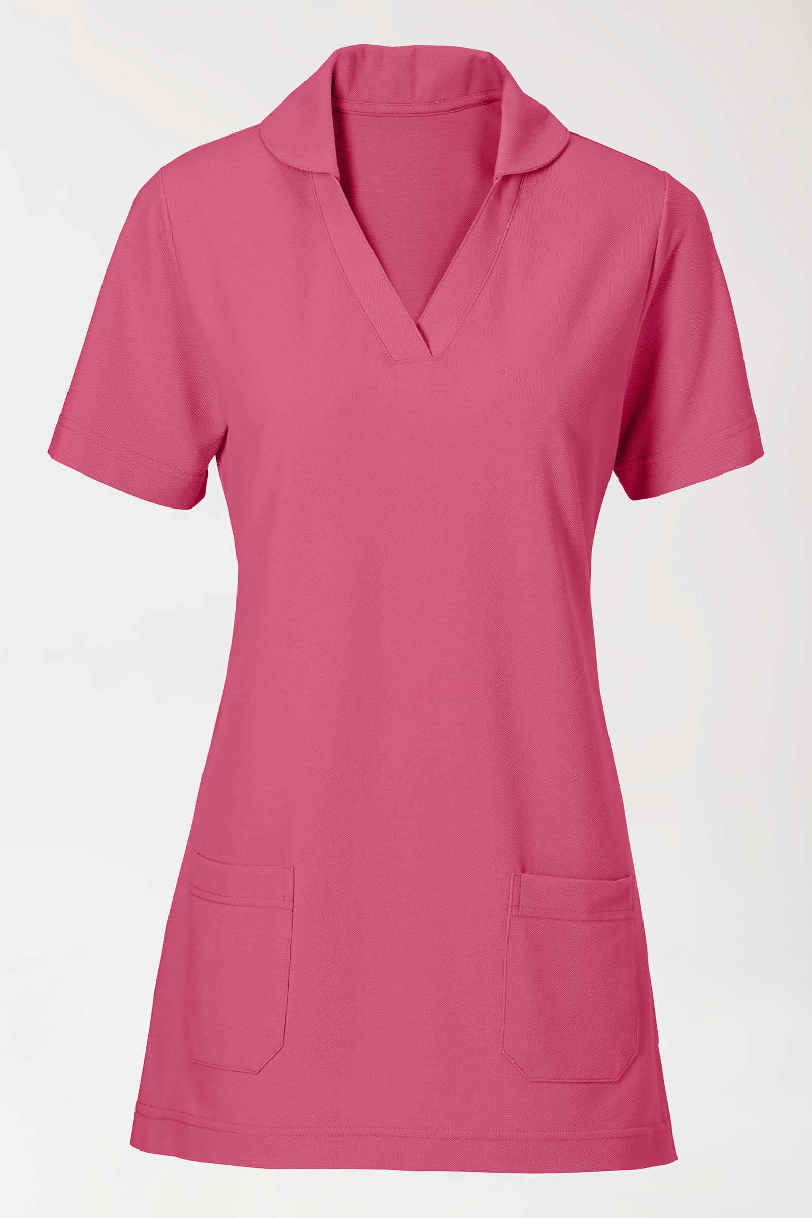 COMFY FLEX Stretch Schlupfkasack Damen - Schalkragen rosenholz, Vue de face