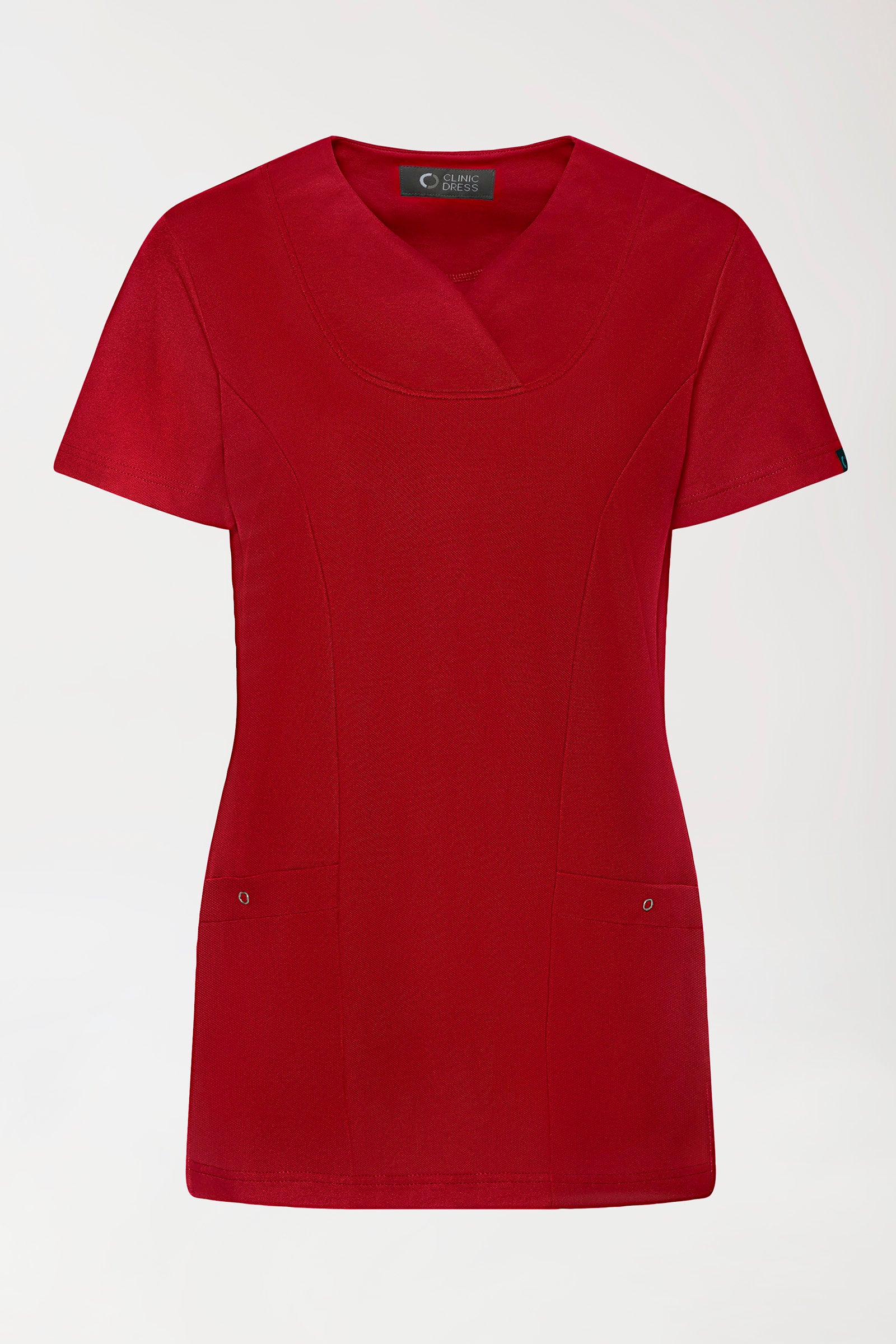 COMFY FLEX Stretch Schlupfkasack Damen - Herzausschnitt rot