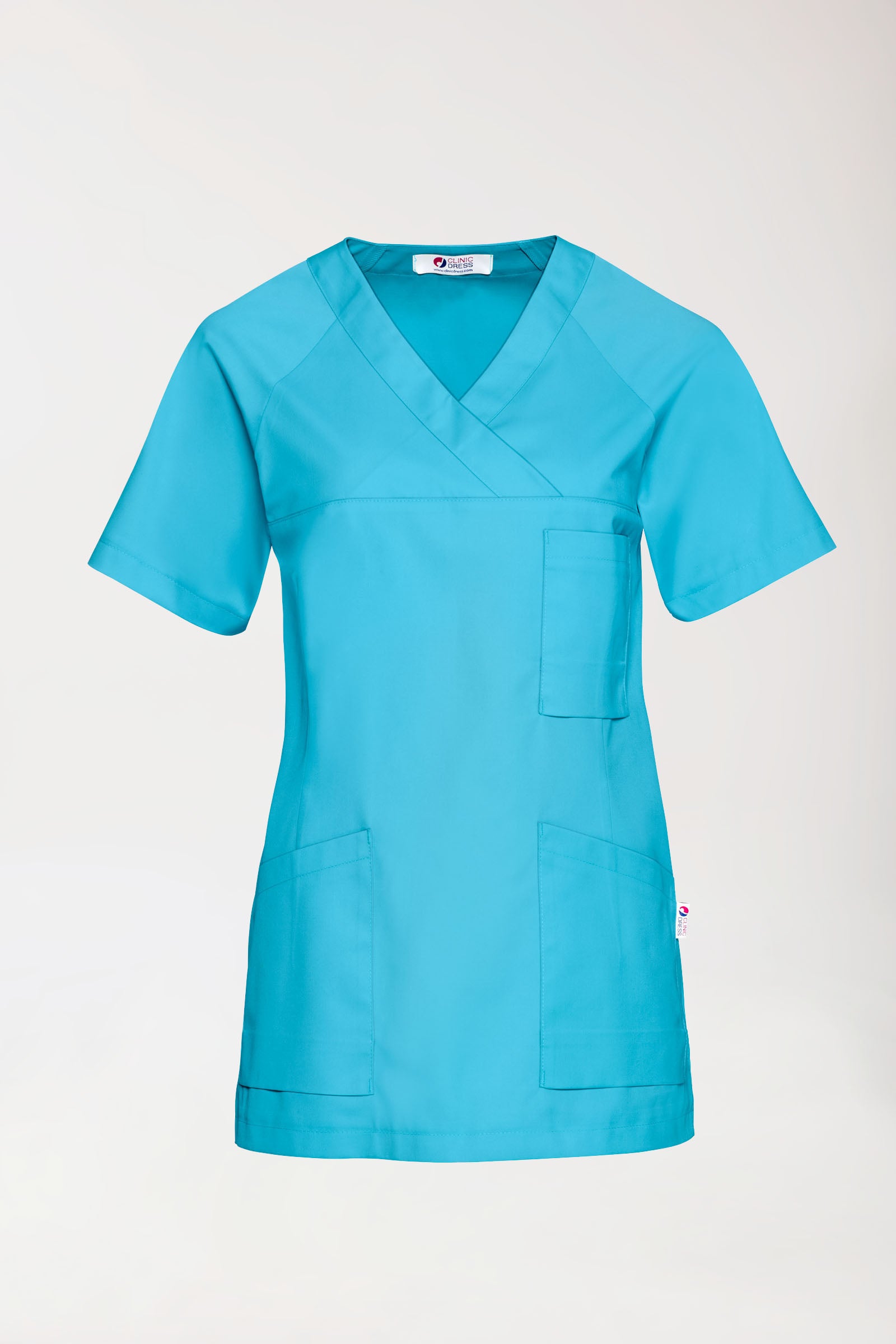 CORE Schlupfkasack Damen - V-Ausschnitt türkis