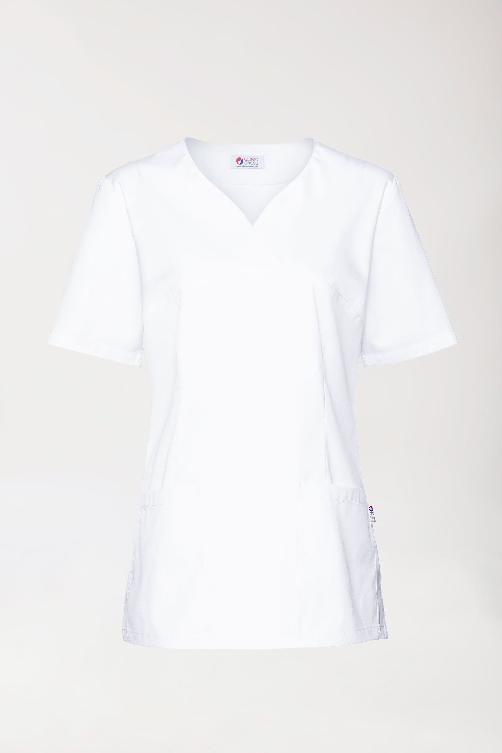 CORE Schlupfkasack Damen - Herzausschnitt weiss