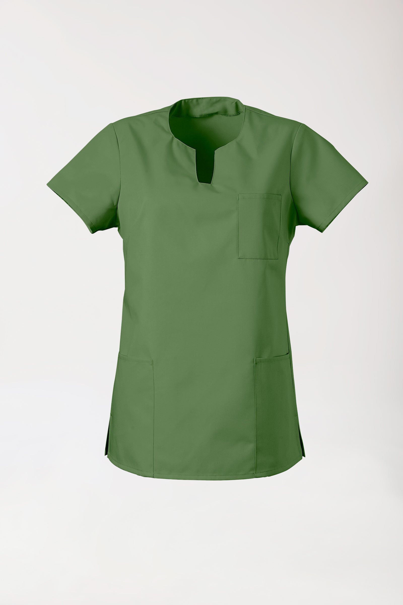 JUST STRONG Schlupfkasack Damen - eckiger Ausschnitt wiesengrün