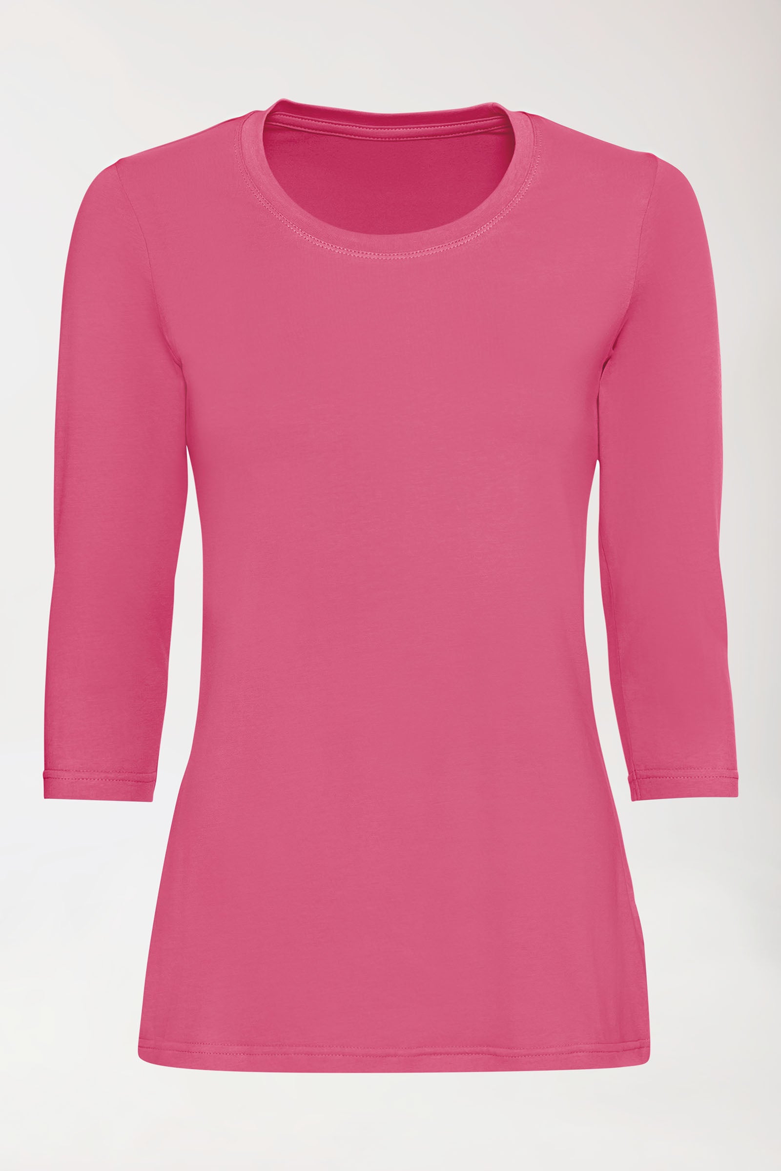 CORE Shirt Damen - 3/4 Arm rosenholz, Vorderansicht